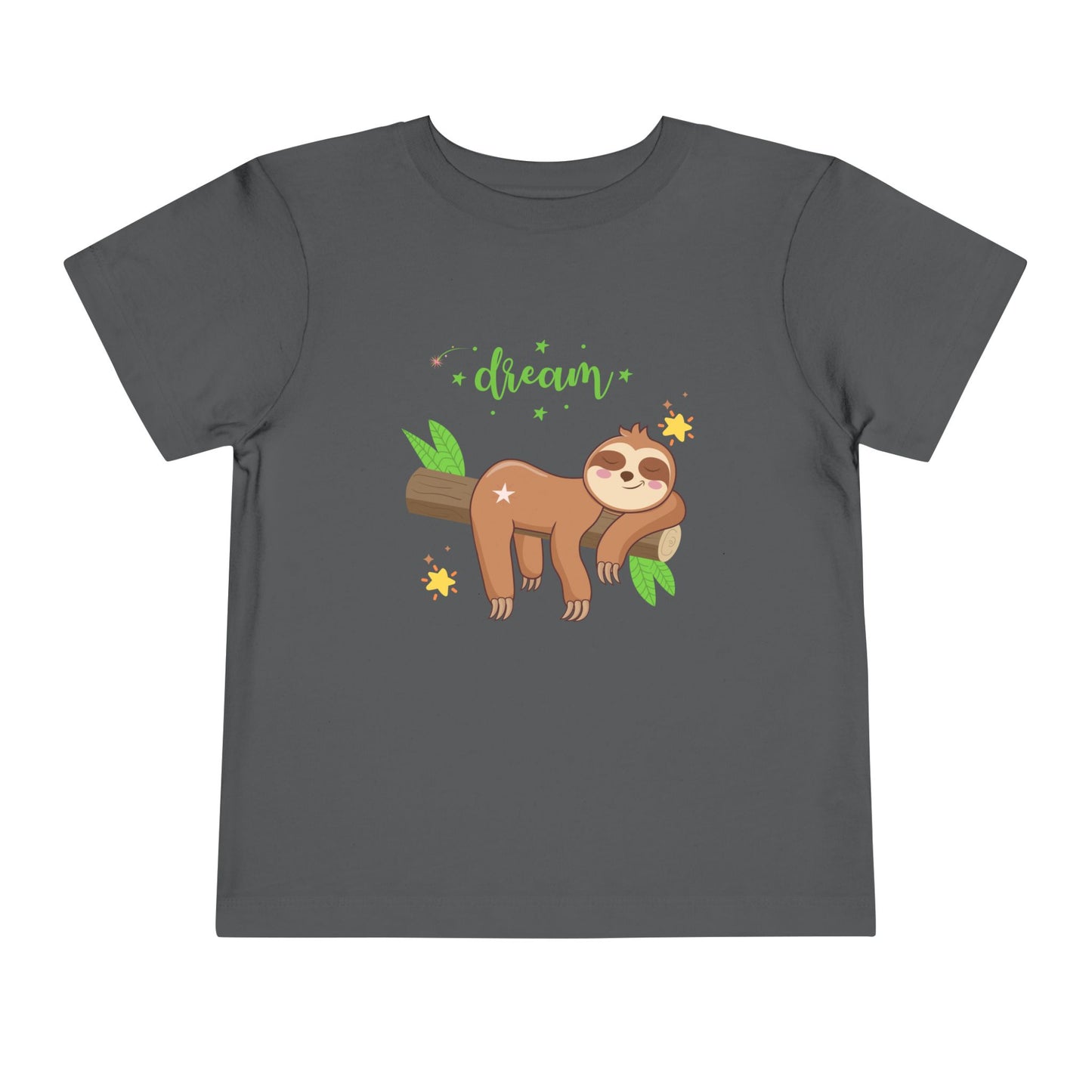 Sloth Dreaming Toddler Tee, Cute Kids' Shirt, Animal Lover Gift, Birthday, Playtime, Sleepy Sloth Tee, Toddler Apparel