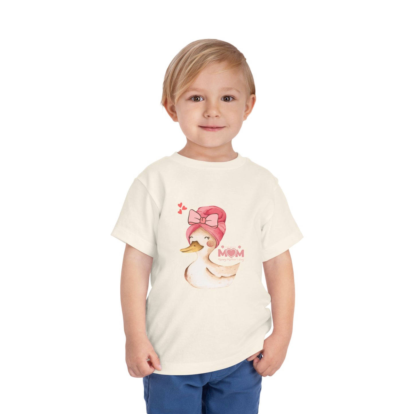 Cute Duck Mom Toddler Tee, Toddler Shirt, Kids Gift, Baby Shower Gift, Mother's Day, Cute Kids Top, Animal Prints