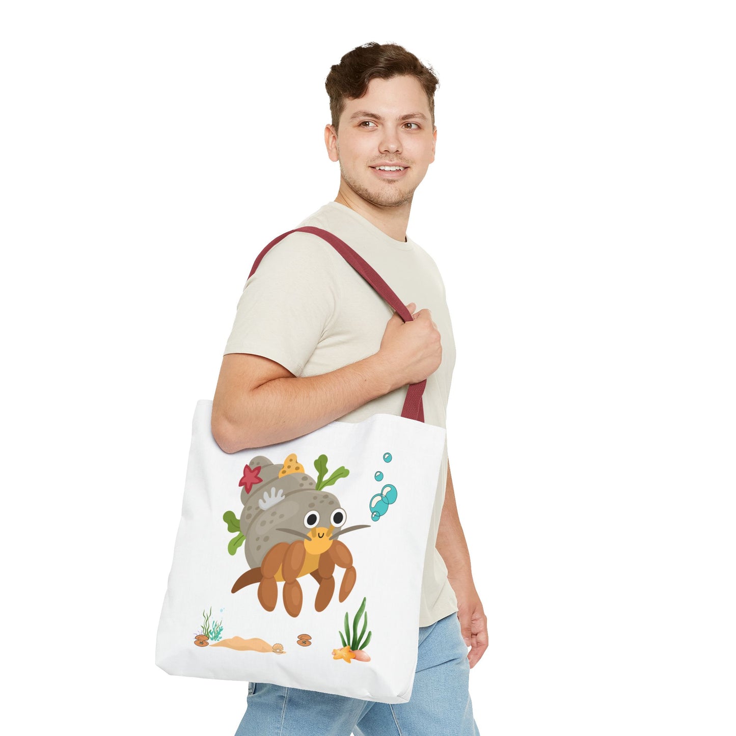 Hermit crab with shell underwater Tote Bag