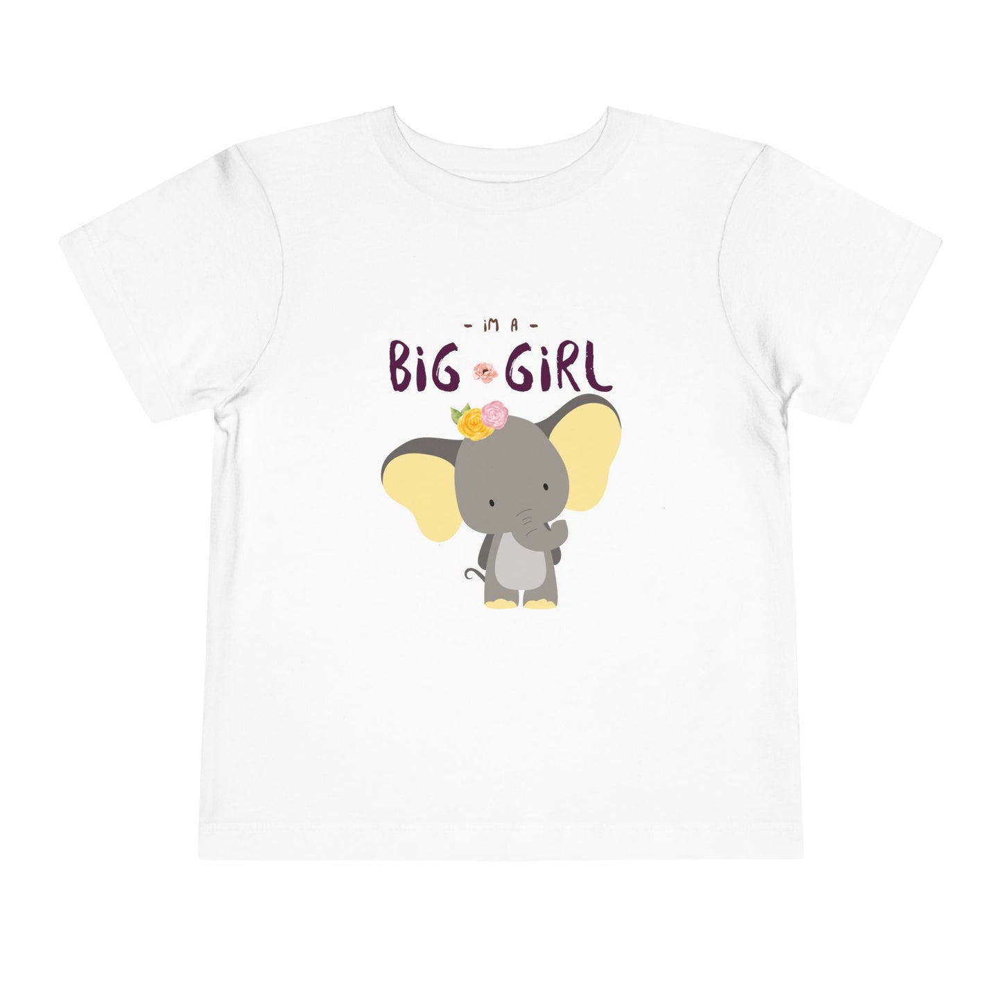 Big Girl Toddler Tee, Cute Elephant Design, Kids Birthday Gift, Toddler Clothing, Nursery Outfit, Playtime T-Shirt