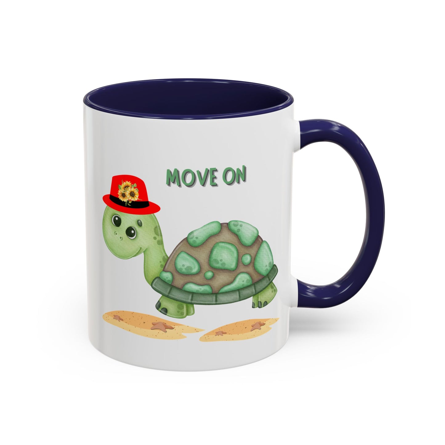 Turtle with a sunflower hat Coffee Mug