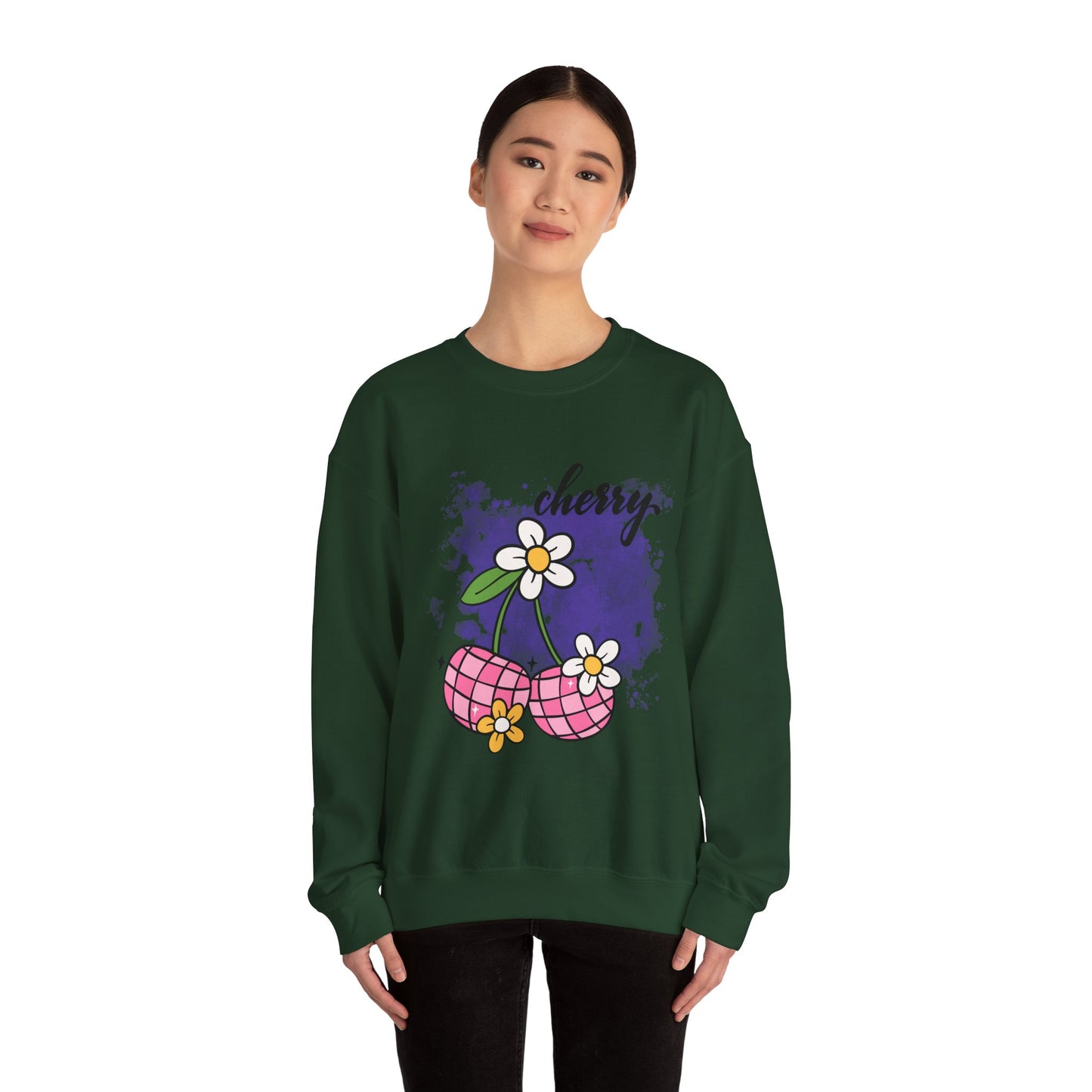 Cherry Blossom Unisex Sweatshirt, Cute Fall Fashion, Cozy Casual Wear, Gift Idea for Friends, Trendy Street Style