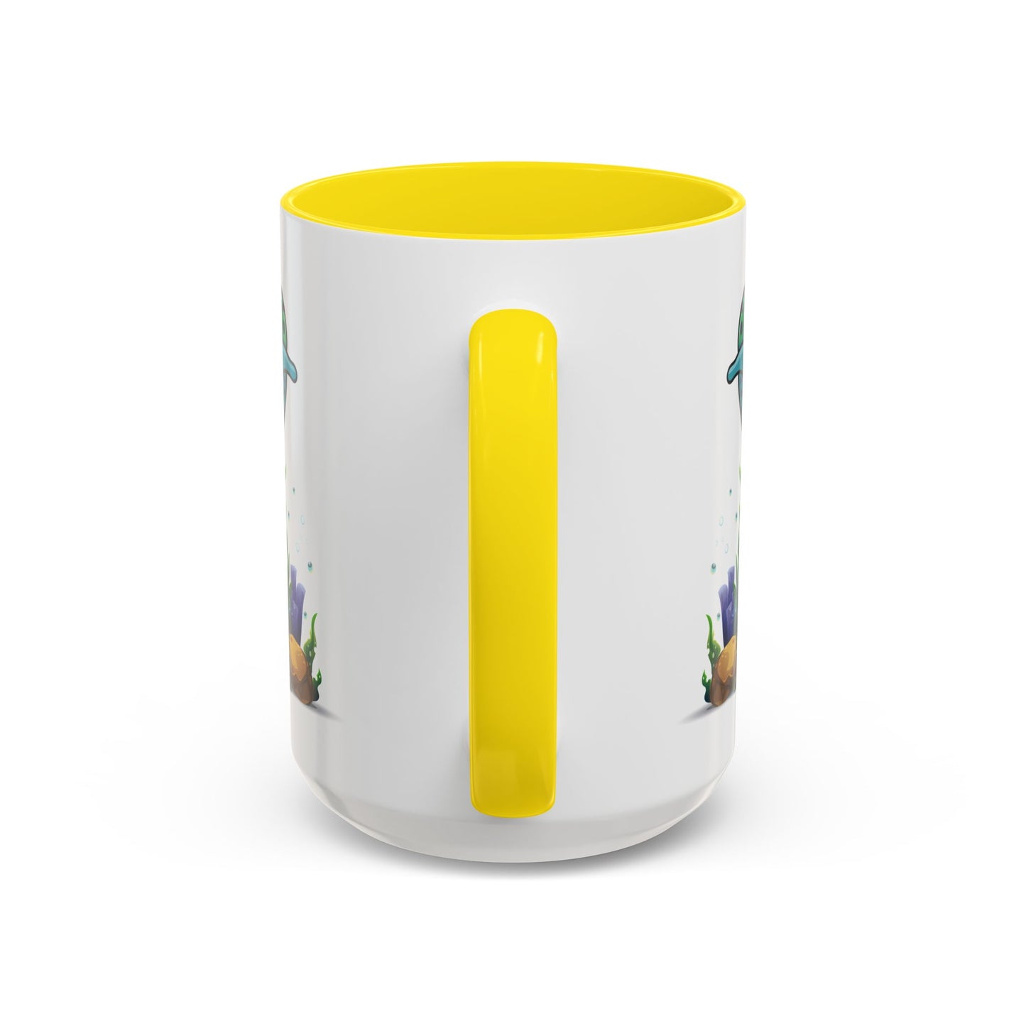 Cute with marine habitat coral and bubbles Coffee Mug