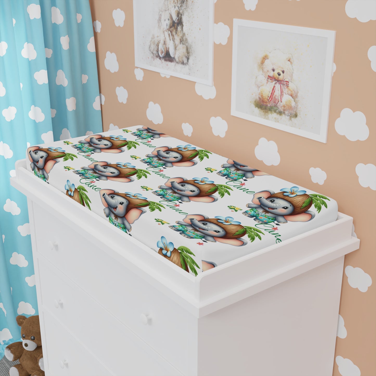 Koala Baby Changing Pad Cover – Cute Jungle Animal Nursery Décor