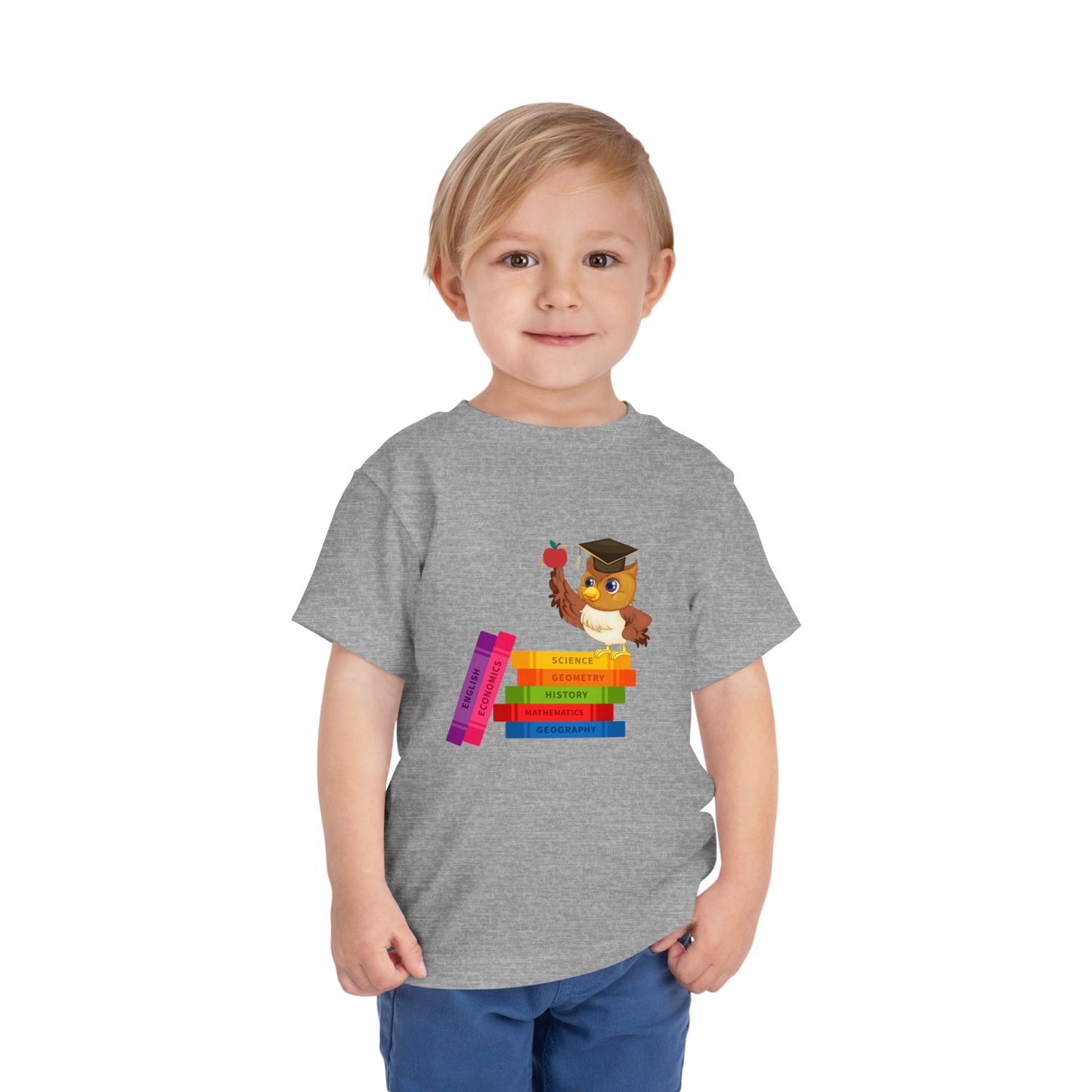 Graduation Owl Toddler Tee, Kids Graduation Gift, Cute Animal Shirt, Back to School Outfit, Book Lover Apparel, Preschool Tee