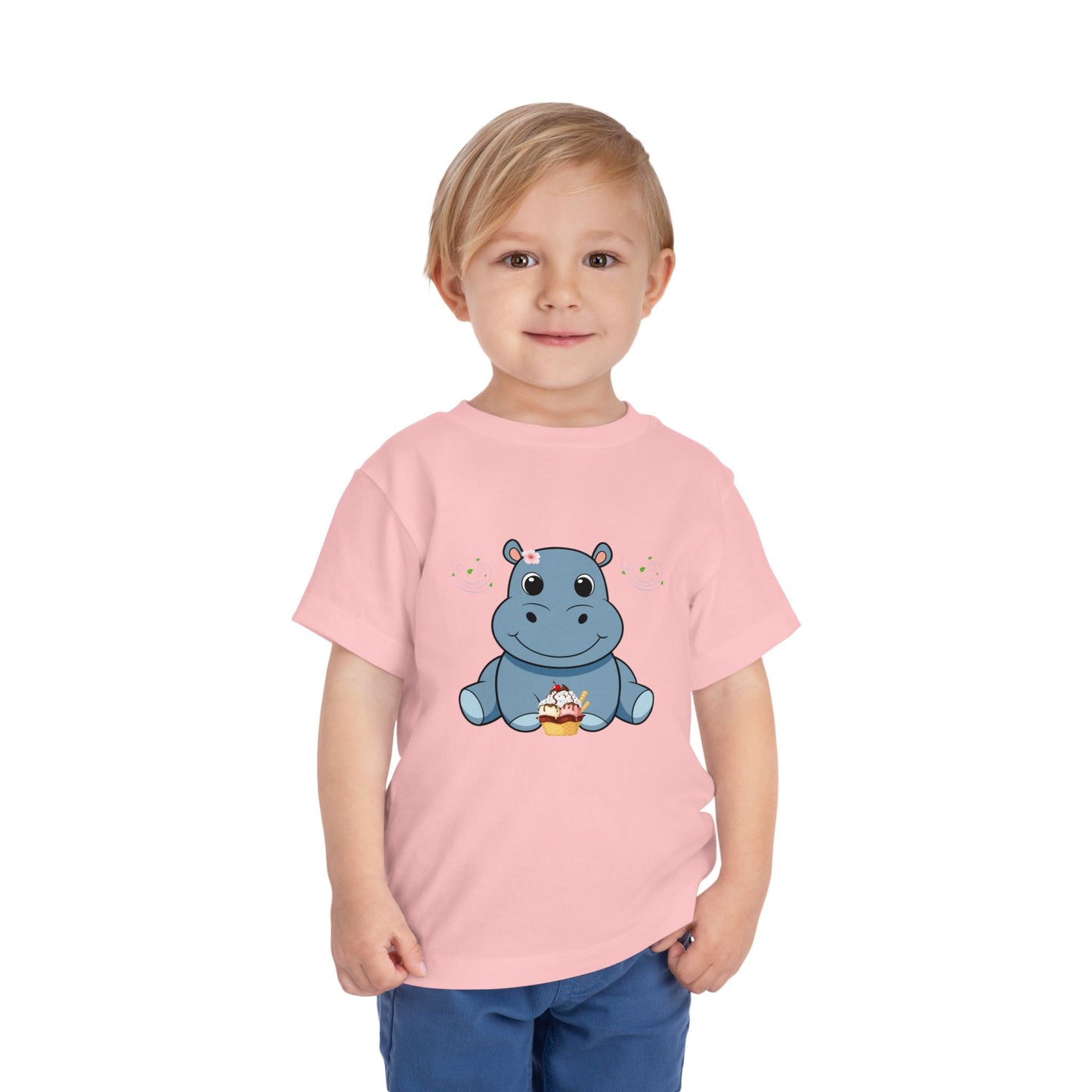 Adorable Hippo Toddler Tee, Cute Summer Shirt, Baby Gift, Birthday Outfit, Kids Casual Wear, Playful Everyday Apparel