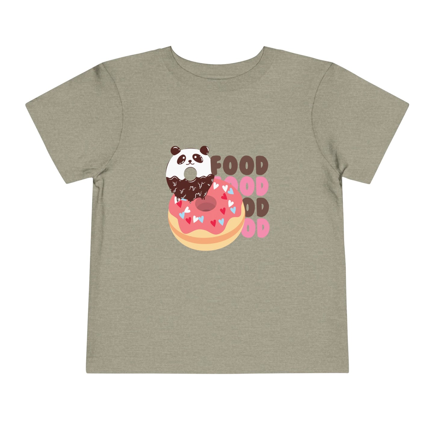 Cute Panda Foodie Toddler Tee, Kids T-Shirt, Animal Lover Gift, Birthday, Playtime, Casual Wear, Summer Outfit