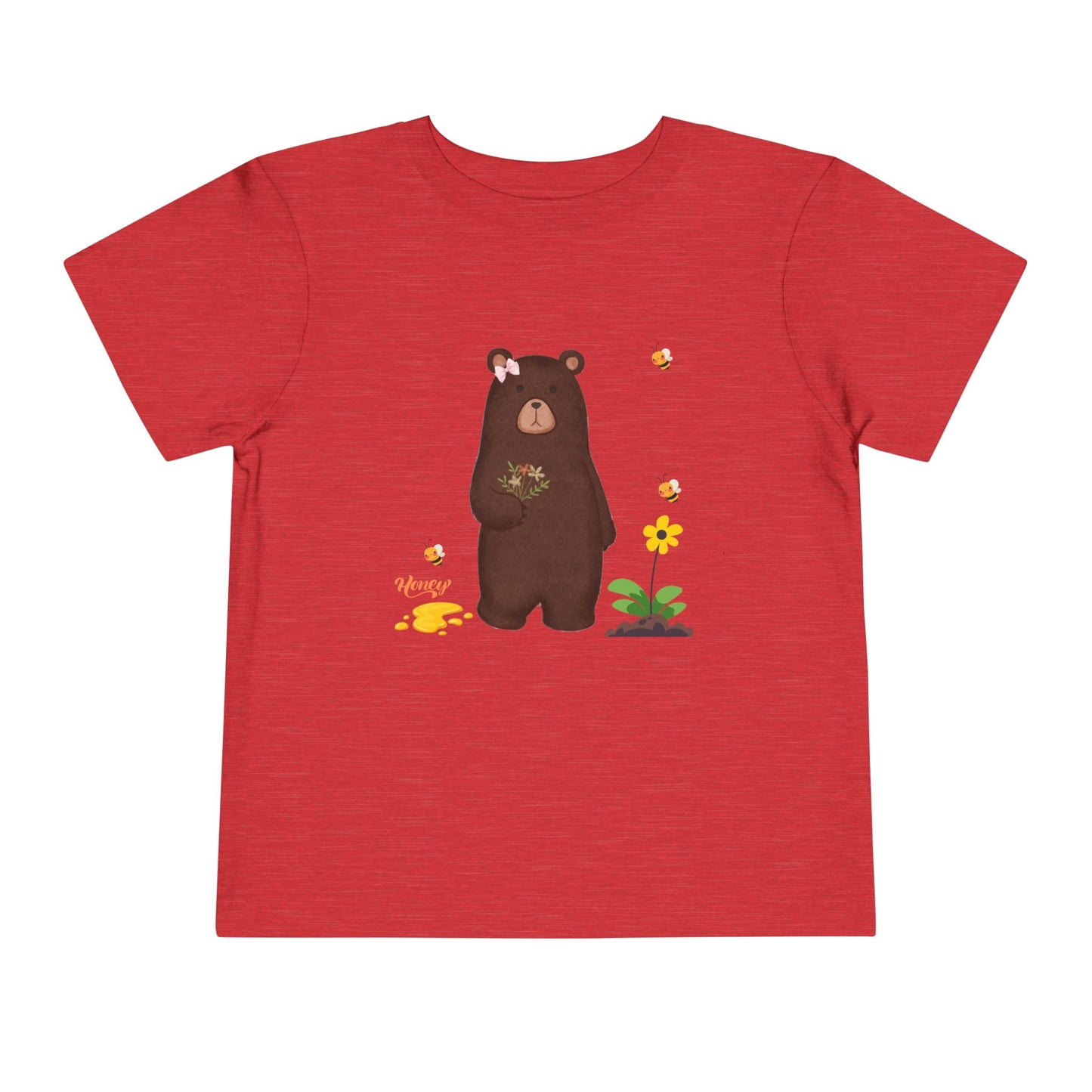 Adorable Bear Toddler Tee, Cute Animal Shirt, Gift for Kids, Birthday Party Outfit, Nature Lover's Apparel