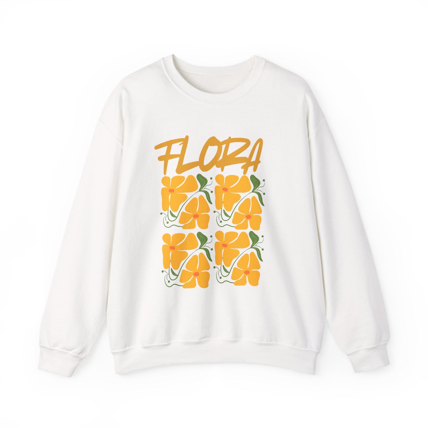 Flora Crewneck Sweatshirt, Floral Sweatshirt, Spring Fashion, Casual Wear, Gifts for Her, Unisex Floral Hoodie