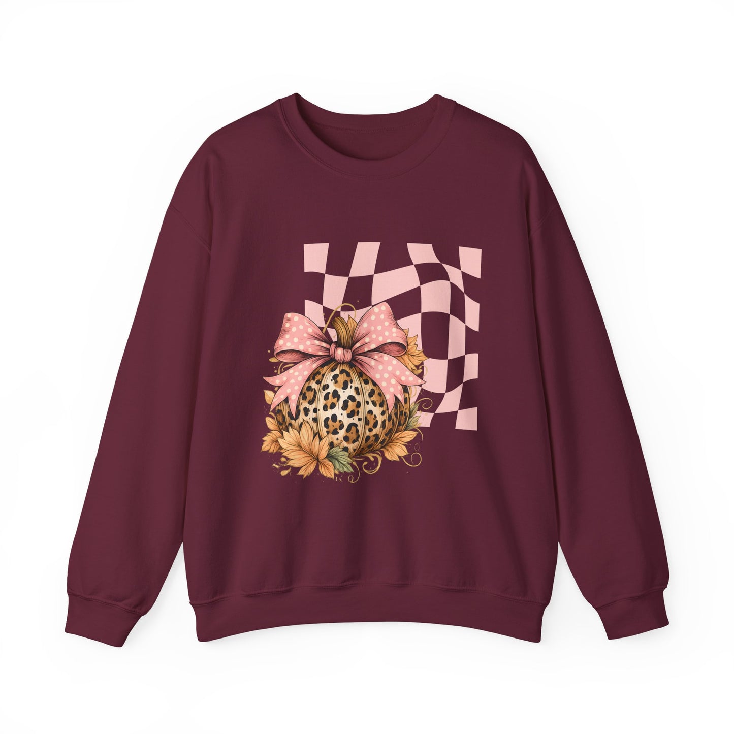 Stylish Leopard Print Crewneck Sweatshirt, Fashionable Outfit, Comfortable Layering, Perfect for Spring, Casual Wear, Gift for Her