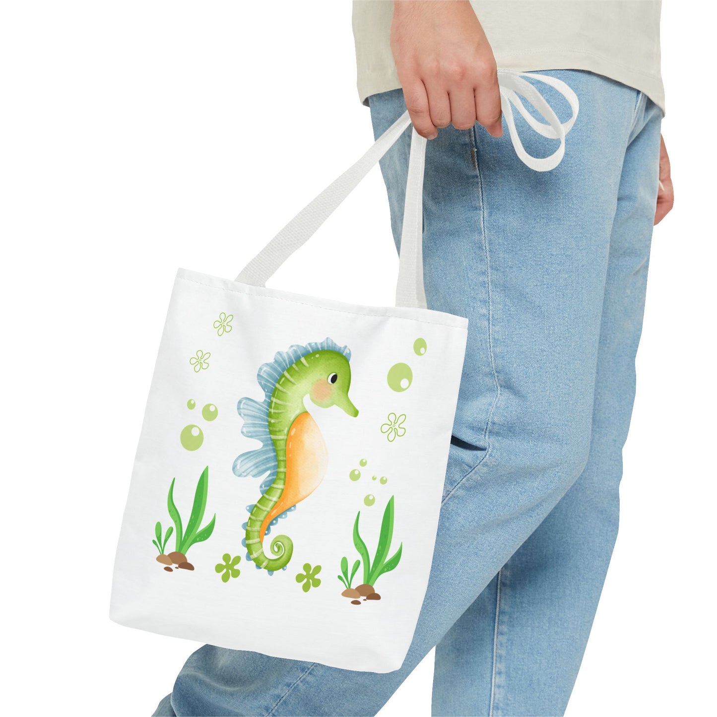 Seahorse with a focus on the natural world Tote Bag