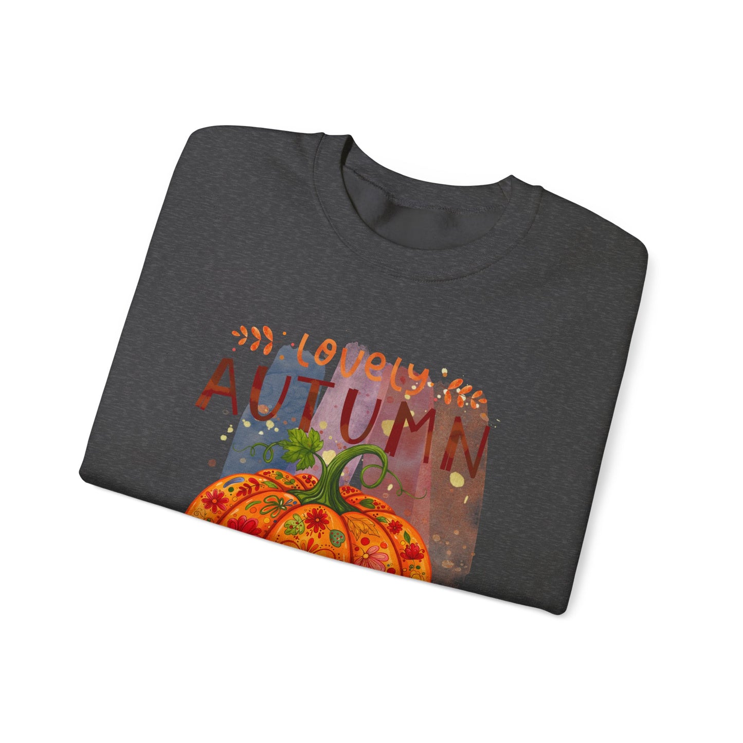 Cozy Autumn Sweatshirt, Fall Apparel, Pumpkin Crewneck, Unisex Sweater, Perfect for Thanksgiving, Seasonal Clothing
