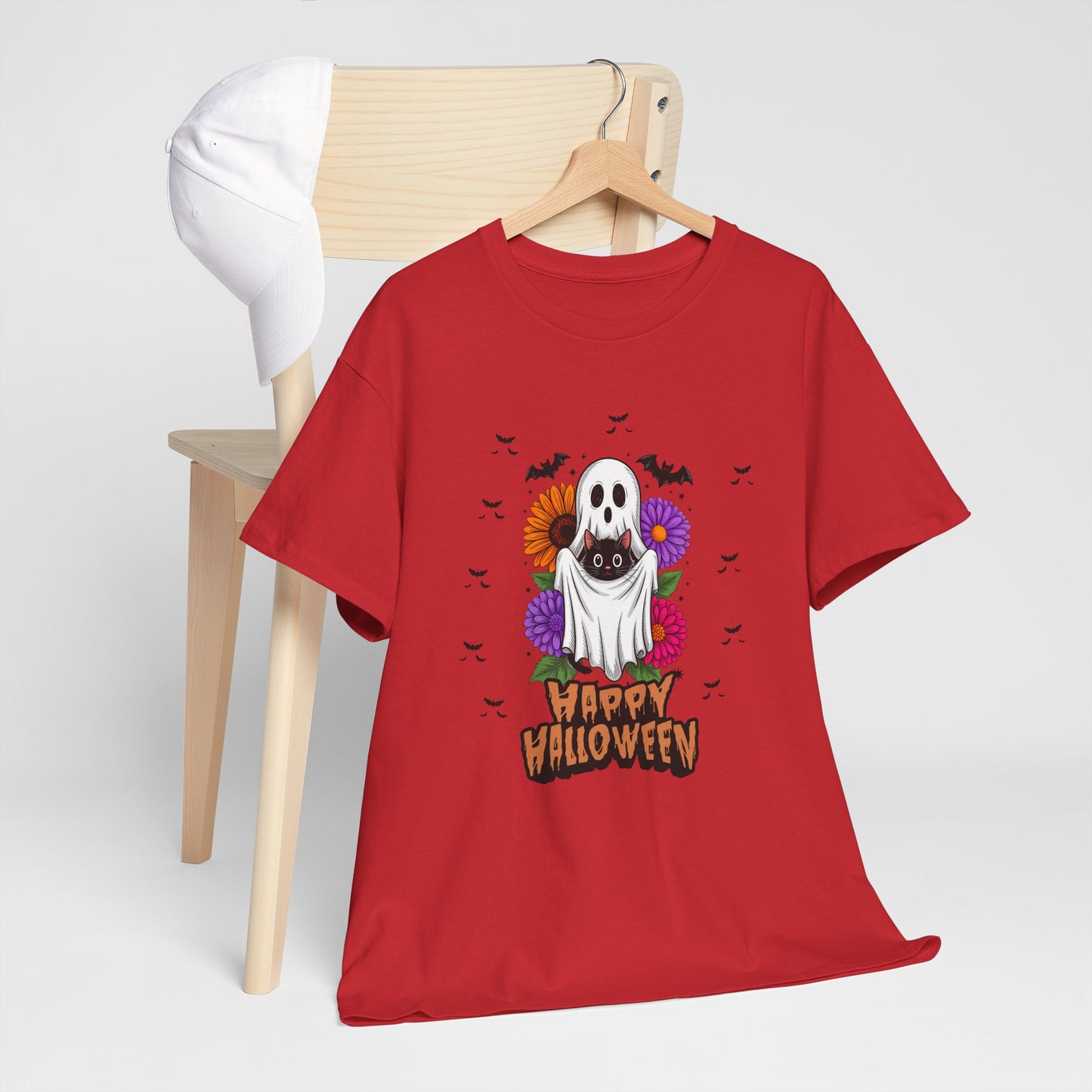 Halloween Ghost Unisex Tee, Perfect for Trick-or-Treating, Spooky Season Shirts, Fall Vibes, Halloween Party Attire