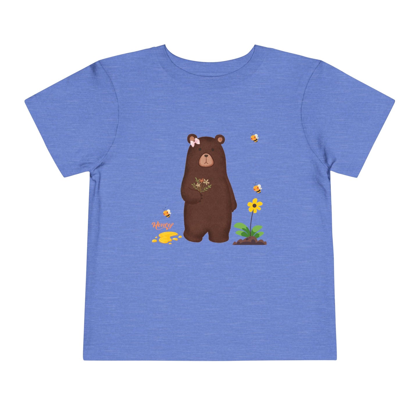 Adorable Bear Toddler Tee, Cute Animal Shirt, Gift for Kids, Birthday Party Outfit, Nature Lover's Apparel