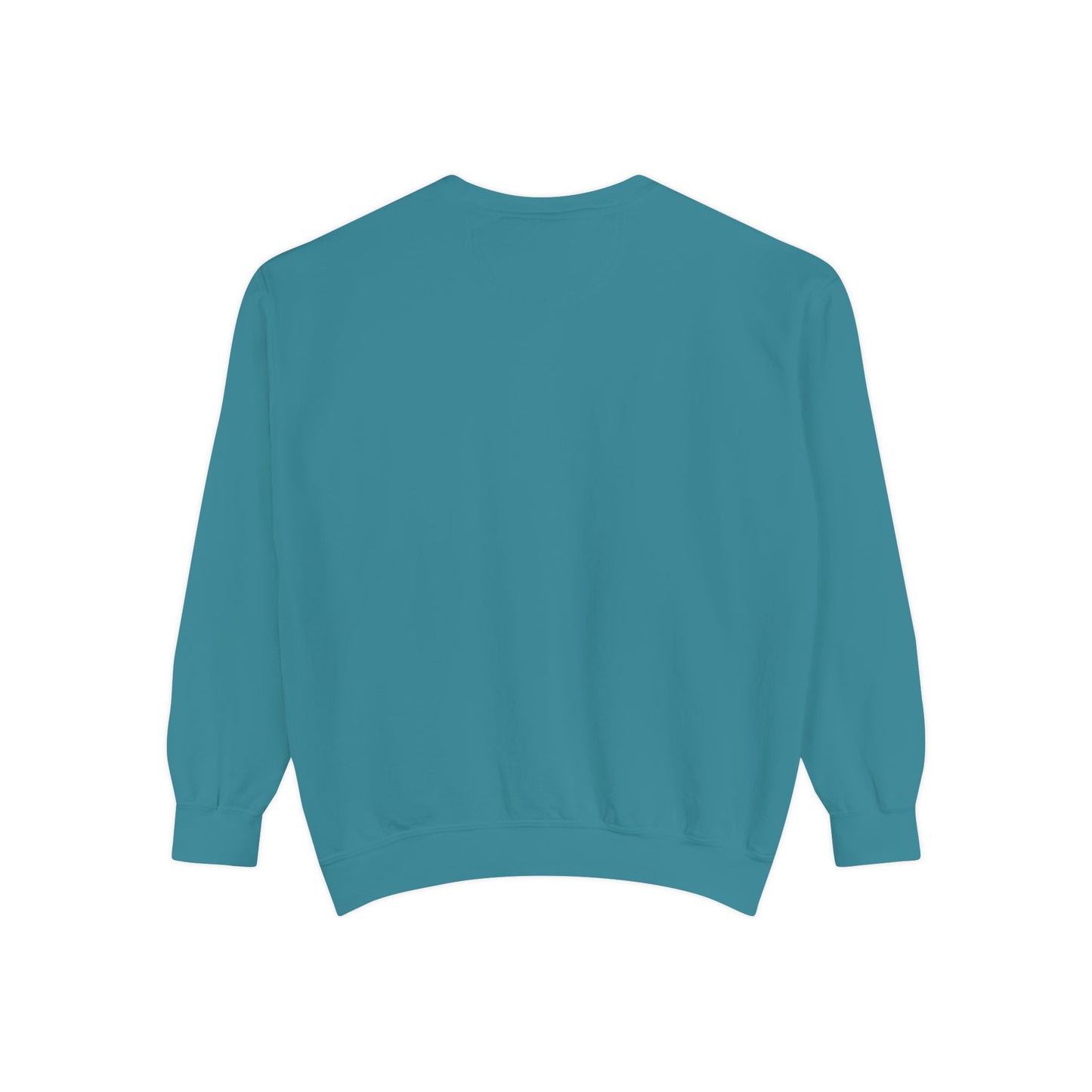 Cute cartoon fish with pink fins and bubble Unisex Garment-Dyed Sweatshirt