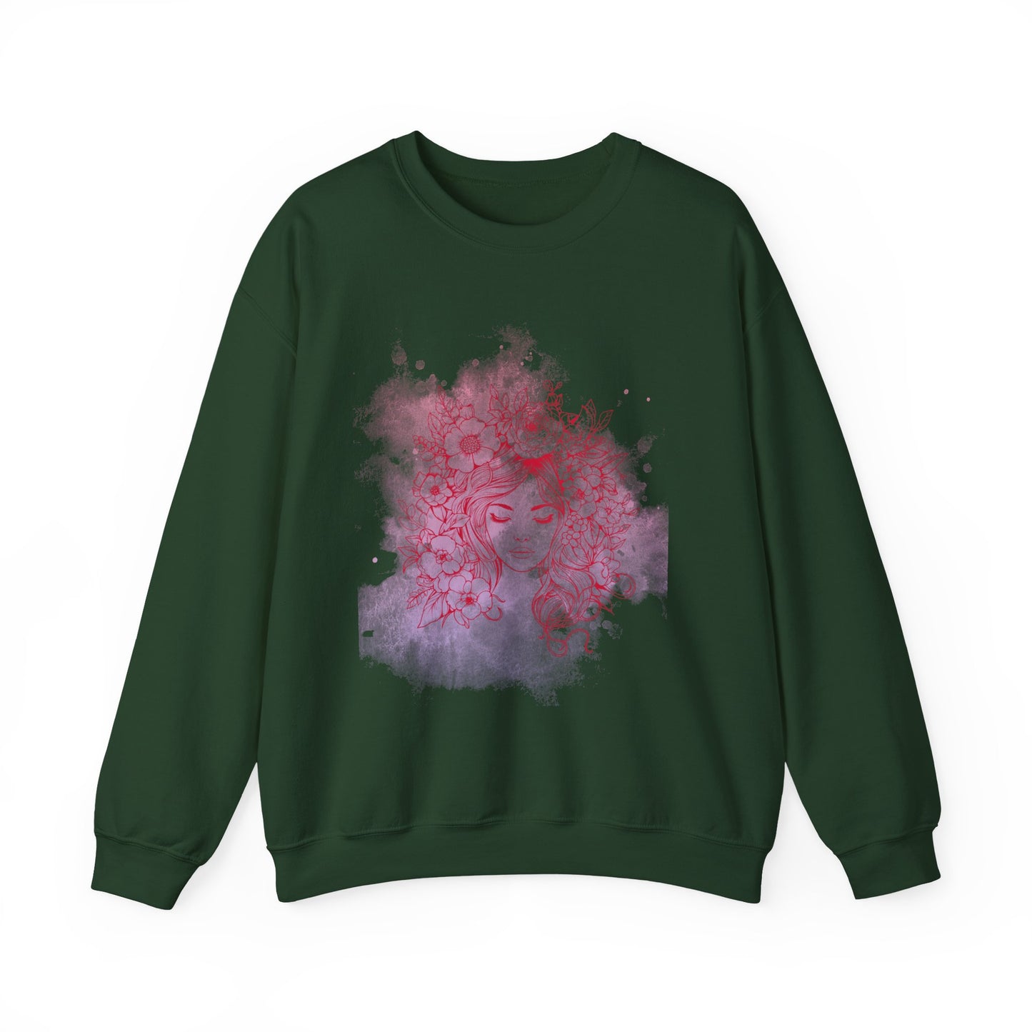 Floral Dreamer Crewneck Sweatshirt | Unisex Cozy Top, Stylish Gift, Fall Fashion, Floral Art, Everyday Comfort
