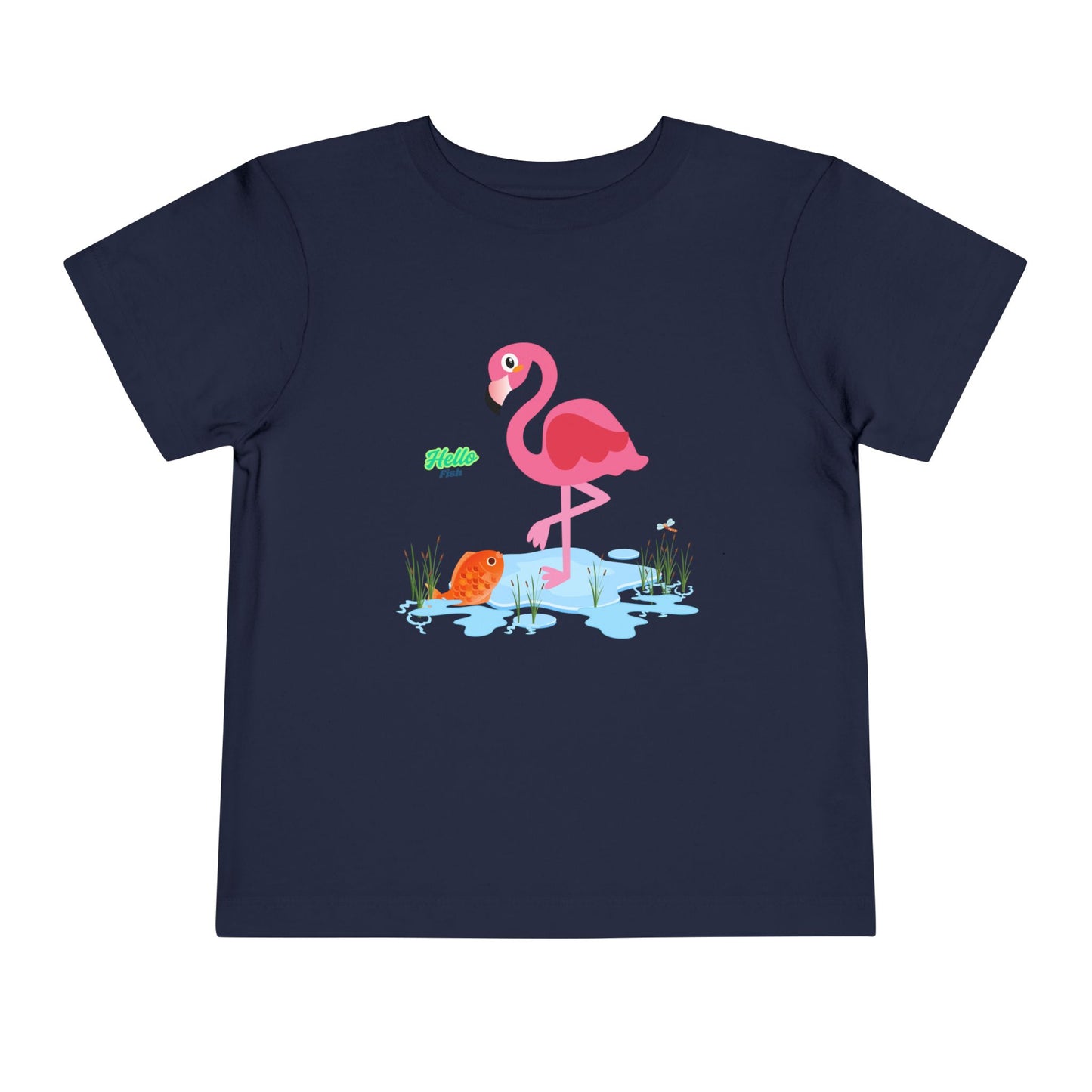 Whimsical Flamingo Toddler Tee - Fun Summer Kids Shirt, Playful Gift for Birthdays, Beach Days, Everyday Wear, Cute Summer Apparel