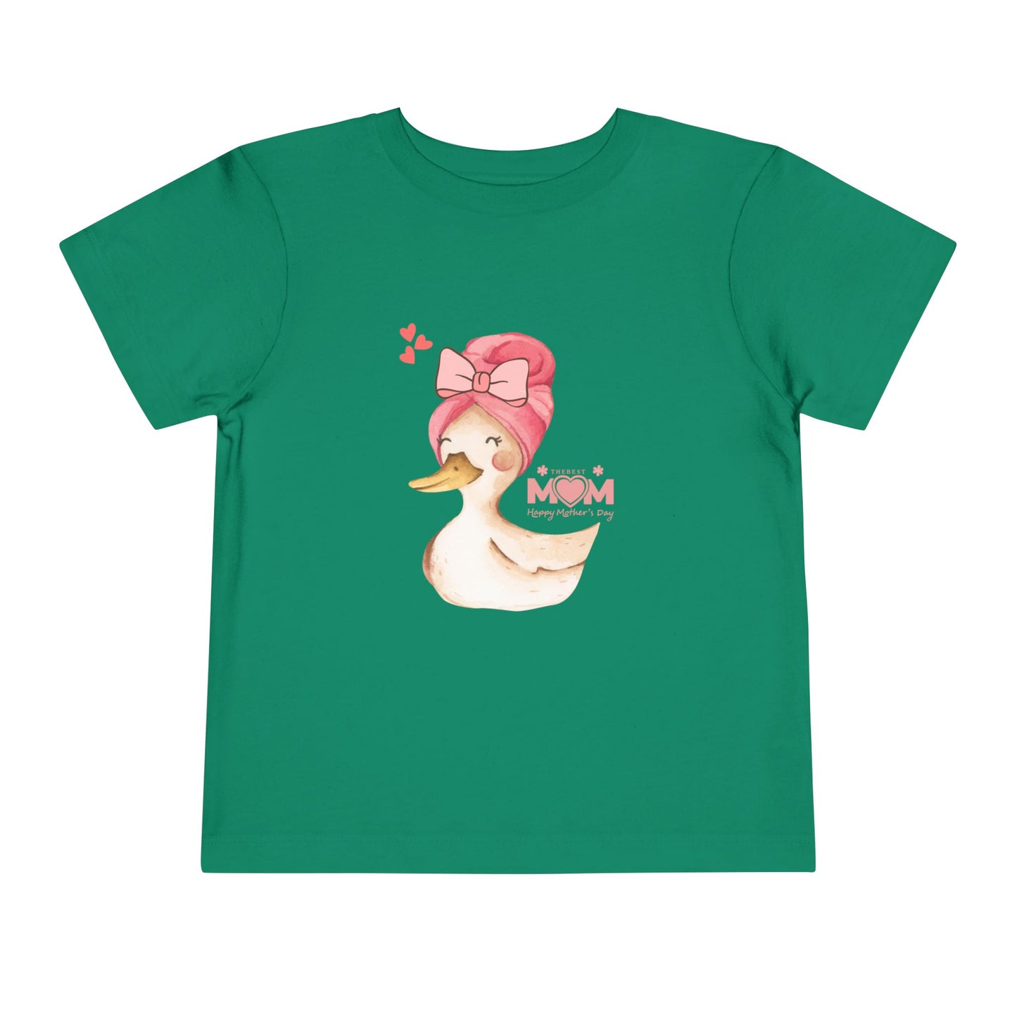 Cute Duck Mom Toddler Tee, Toddler Shirt, Kids Gift, Baby Shower Gift, Mother's Day, Cute Kids Top, Animal Prints