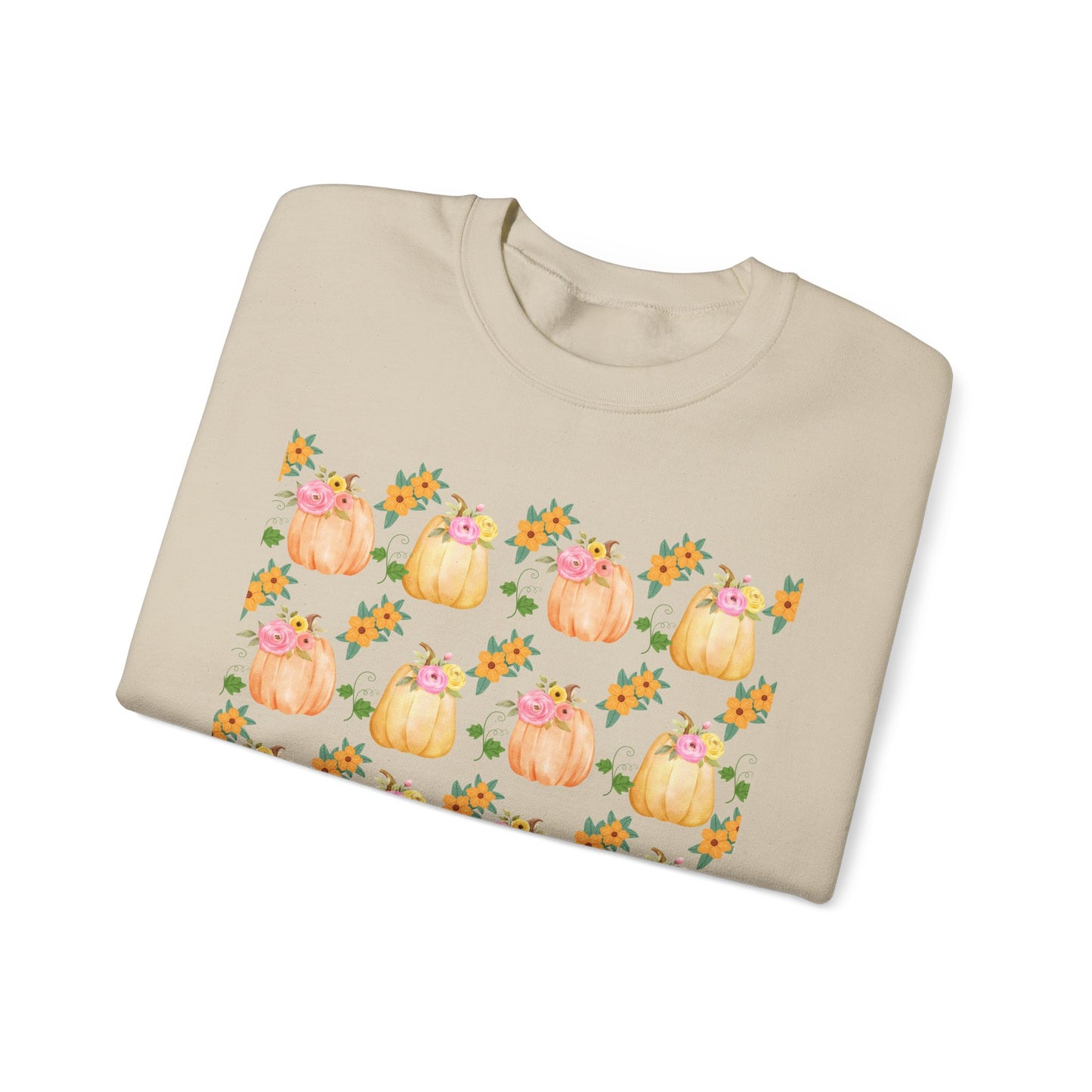 Fall-Inspired Pumpkin Crewneck Sweatshirt, Cozy Autumn Sweater, Perfect for Halloween, Thanksgiving, Gifts for Her, Pumpkin Love