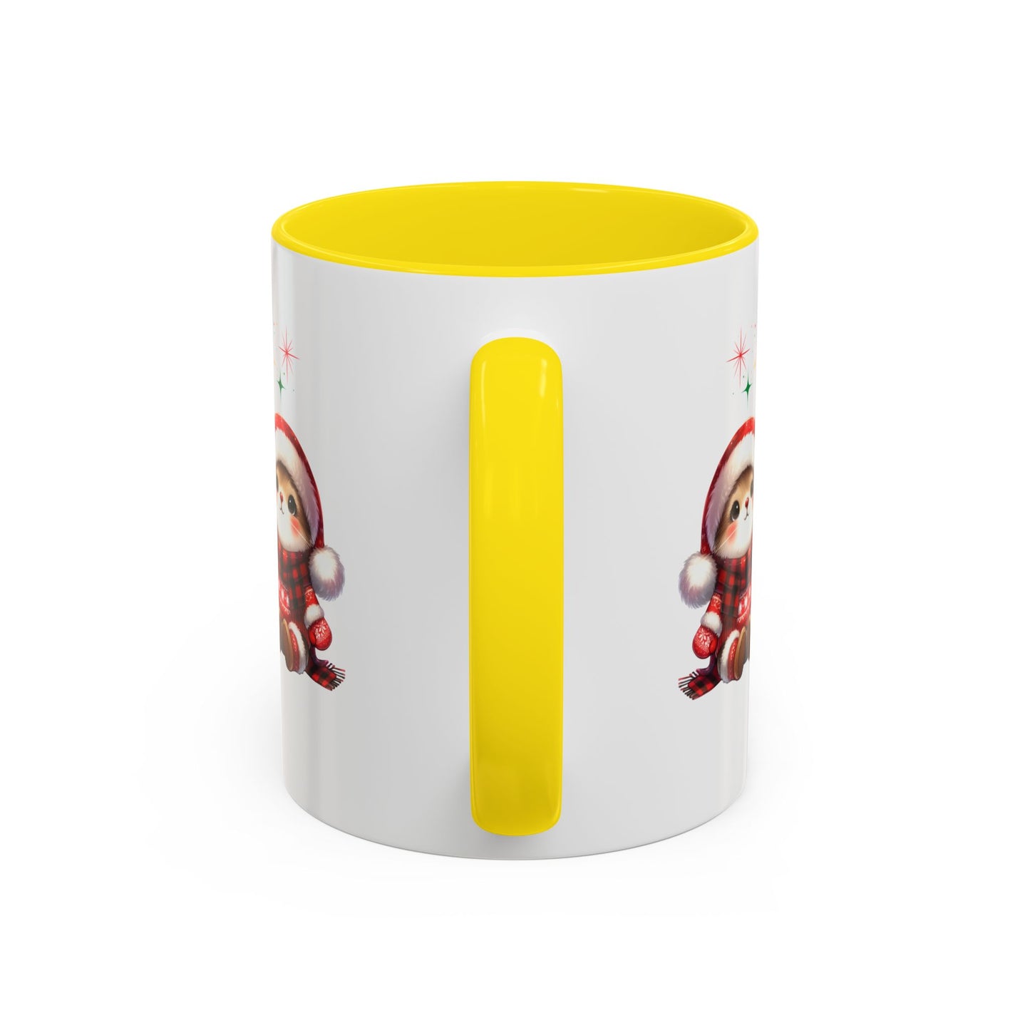 Festive Personalized Coffee Mug, Holiday Gift for Coffee Lovers, Custom Name Mug, Cute Animal Design, Perfect for Christmas