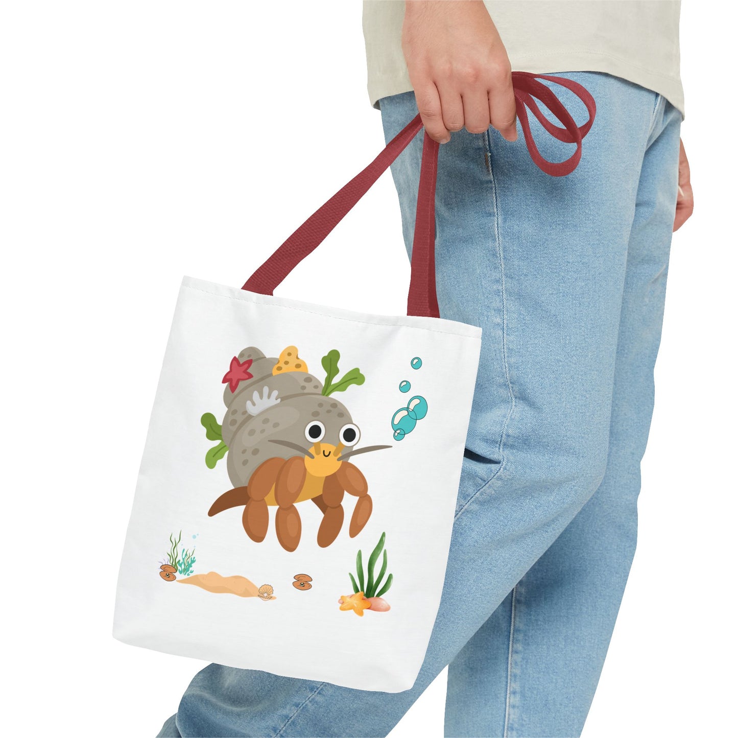 Hermit crab with shell underwater Tote Bag