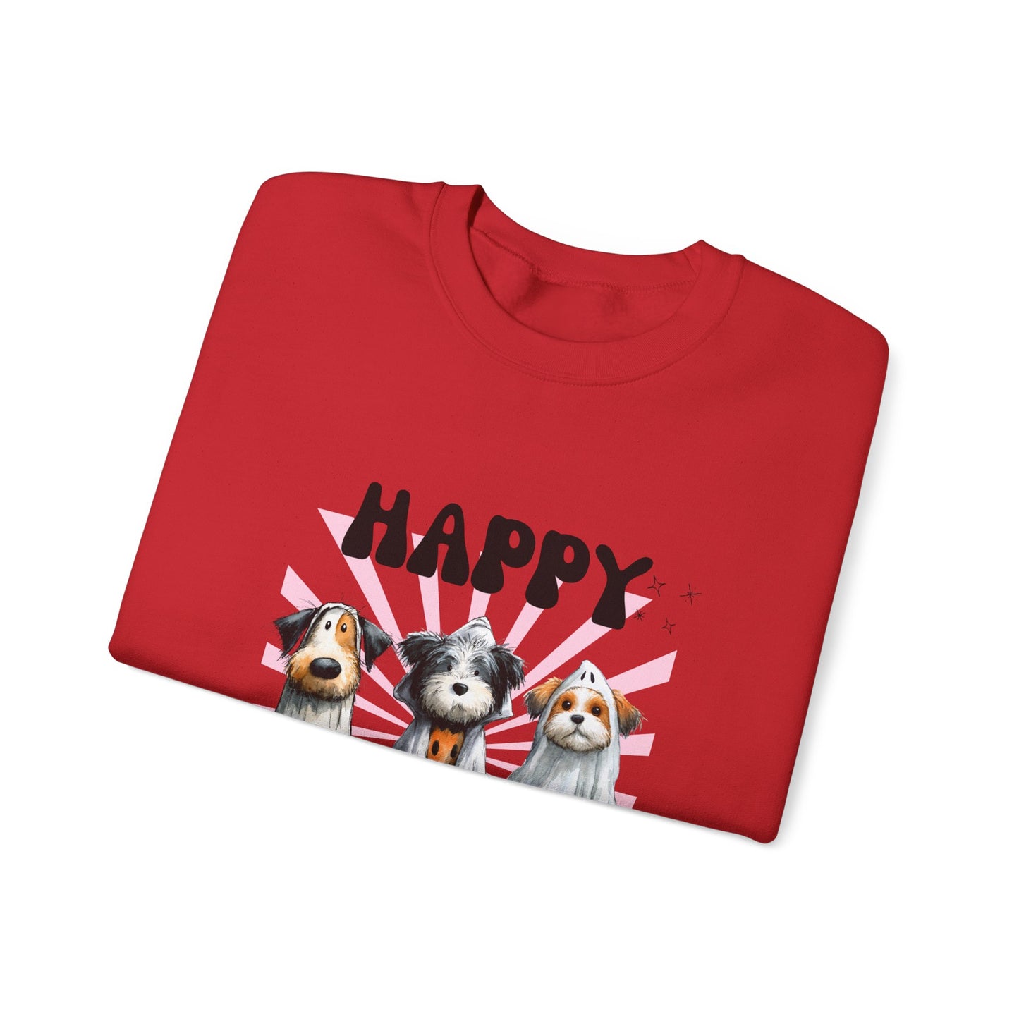 Halloween Dog Crewneck Sweatshirt, Cozy Pet Lover Gift, Unisex Halloween Apparel, Funny Dog Sweatshirt, Fall Fashion