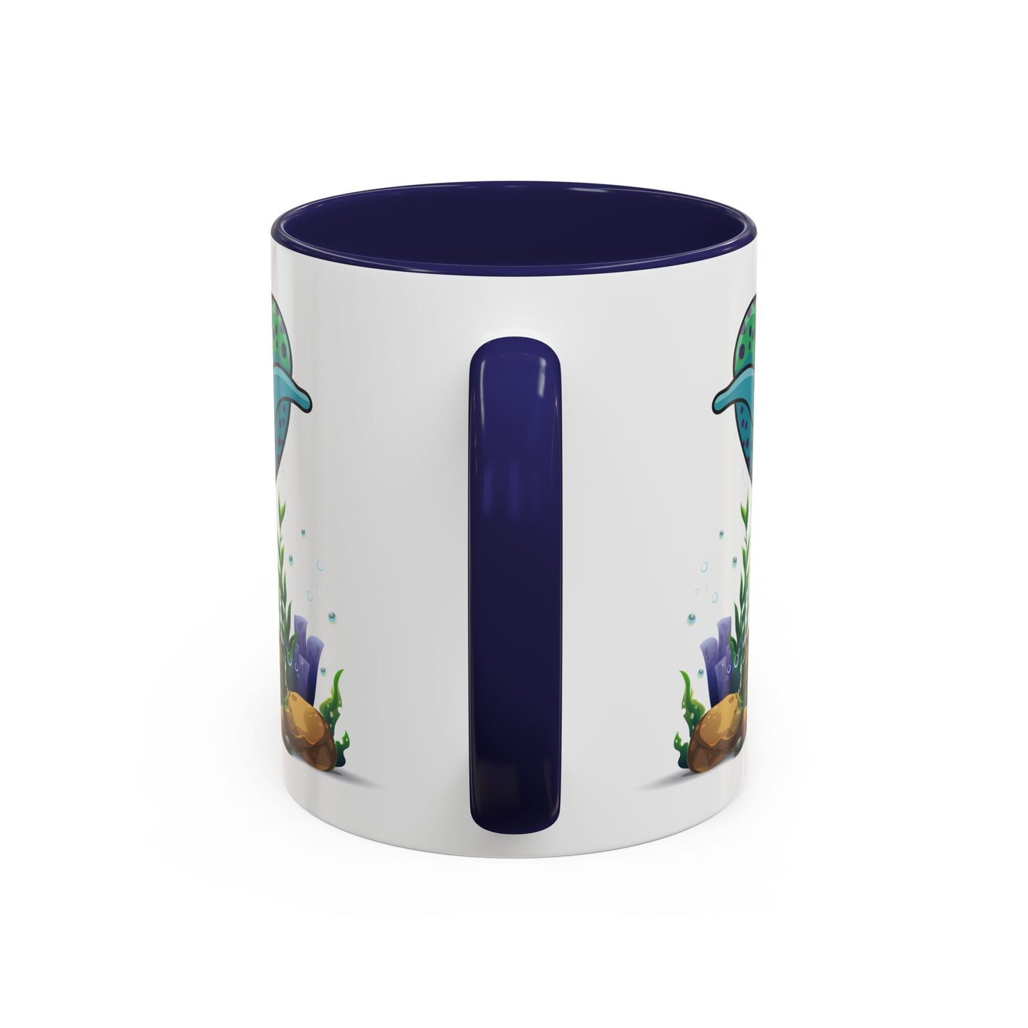 Cute with marine habitat coral and bubbles Coffee Mug