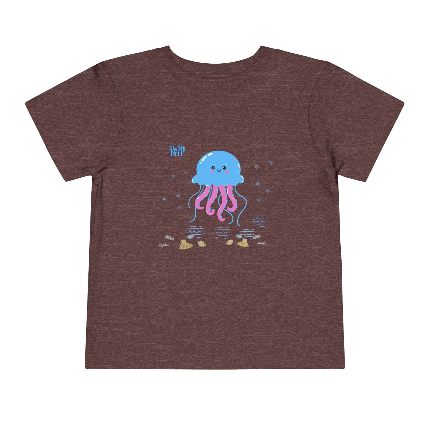 Cute Jellyfish Toddler Tee, Toddler T-Shirt, Beach Day Shirt, Kids Summer Wear, Ocean Theme Kids Clothing