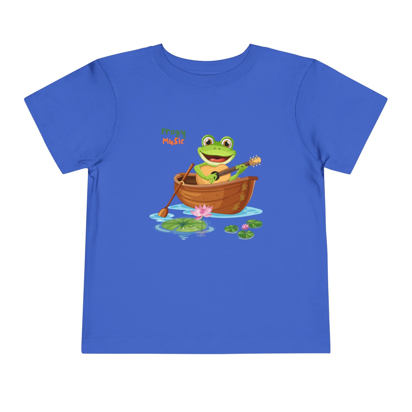Musical Frog Toddler Tee, Cute Gift for Kids, Fun Summer Wear, Birthday Present, Playful Tee for Little Ones