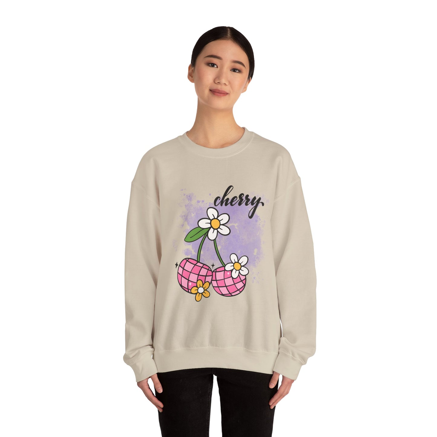 Cherry Blossom Unisex Sweatshirt, Cute Fall Fashion, Cozy Casual Wear, Gift Idea for Friends, Trendy Street Style