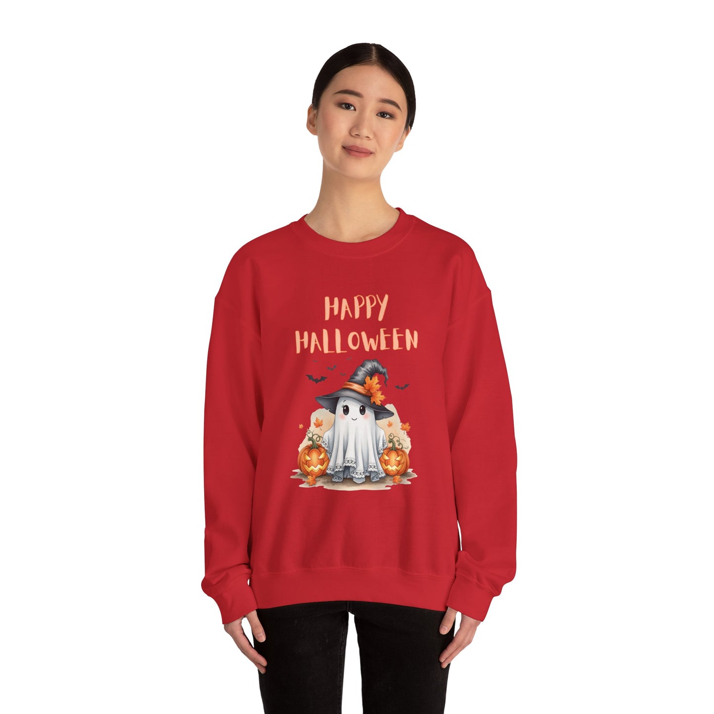 Halloween Ghost Crewneck Sweatshirt | Funny Halloween Sweater, Unisex Sweatshirt, Spooky Apparel, Fall Fashion, Halloween Gift