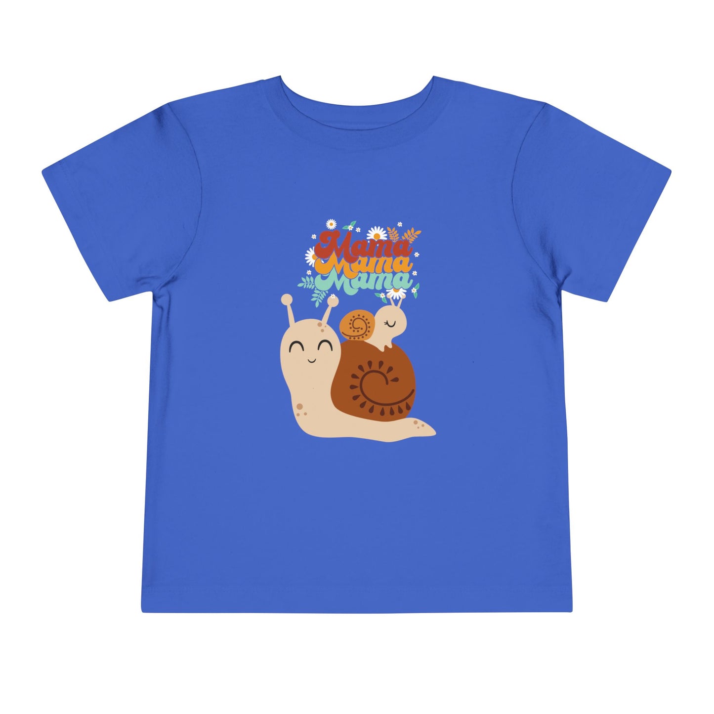 Cute Snail Mama Toddler Short Sleeve Tee, Kids Gift, Toddler Clothing, Birthday Gift, Playful T-Shirt, Baby Shower Gift