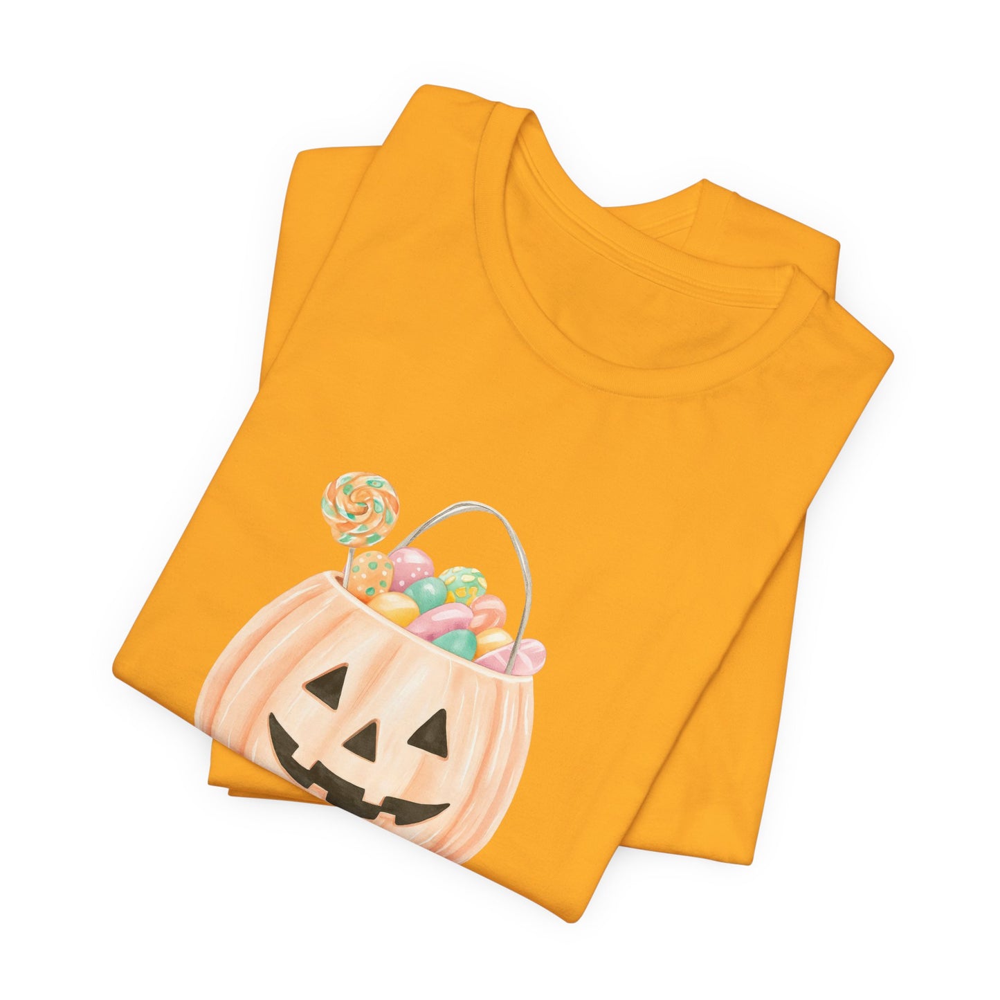 Halloween Trick or Treat T-Shirt, Unisex Graphic Tee, Fall Wardrobe Addition, Perfect for Halloween Parties, Spooky Season Wear