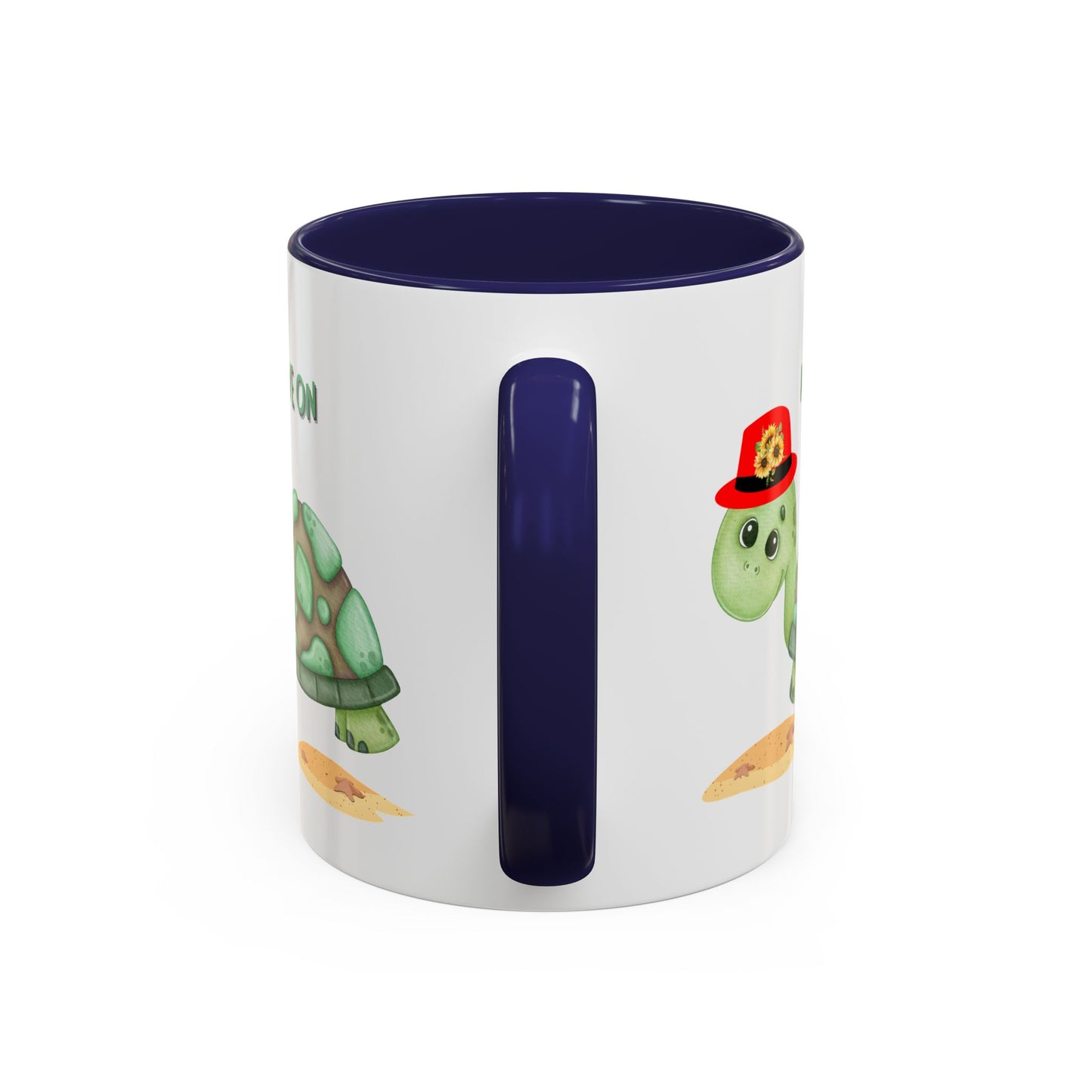 Turtle with a sunflower hat Coffee Mug