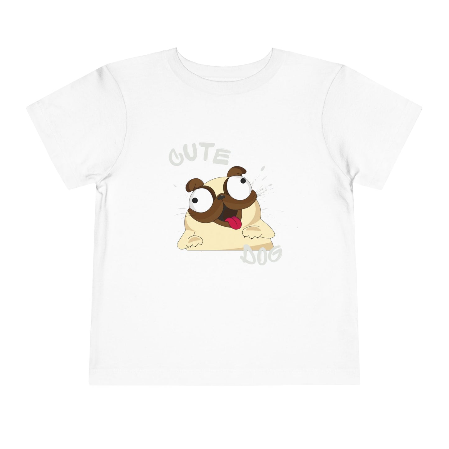 Cute Pug Toddler Tee, Adorable Animal Shirt, Kids Summer Outfit, Birthday Gift, Cute Dog T-Shirt, Playful Graphic Tee