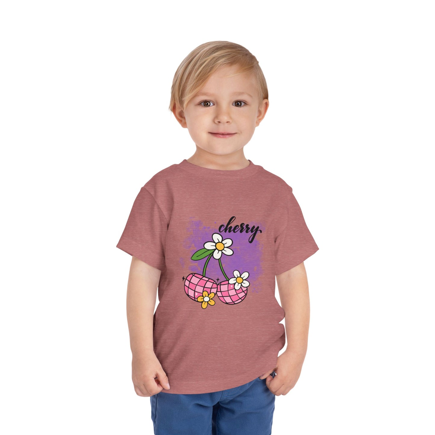 Cherry Blossom Toddler Tee, Cute Kids T-Shirt, Spring Fashion, Gift for Toddlers, Summer Outfit, Playtime Shirt