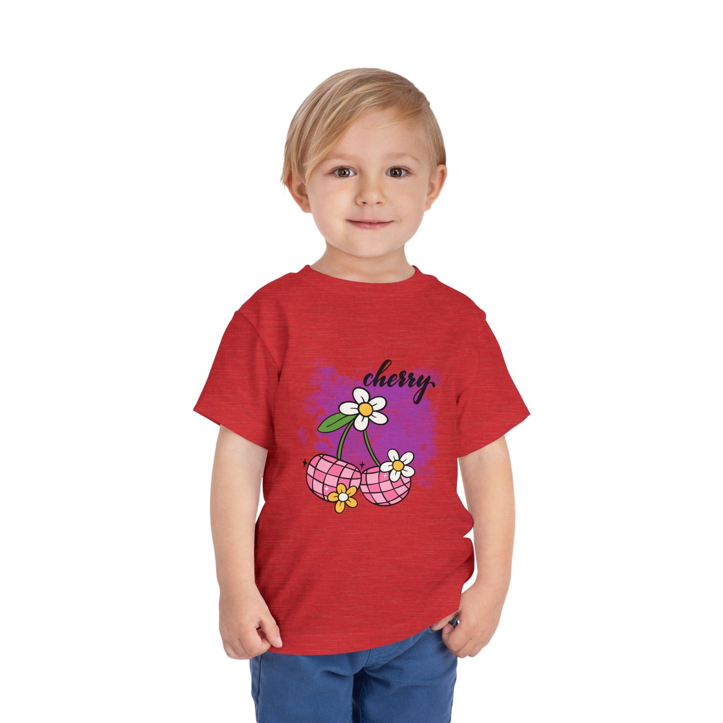 Cherry Blossom Toddler Tee, Cute Kids T-Shirt, Spring Fashion, Gift for Toddlers, Summer Outfit, Playtime Shirt