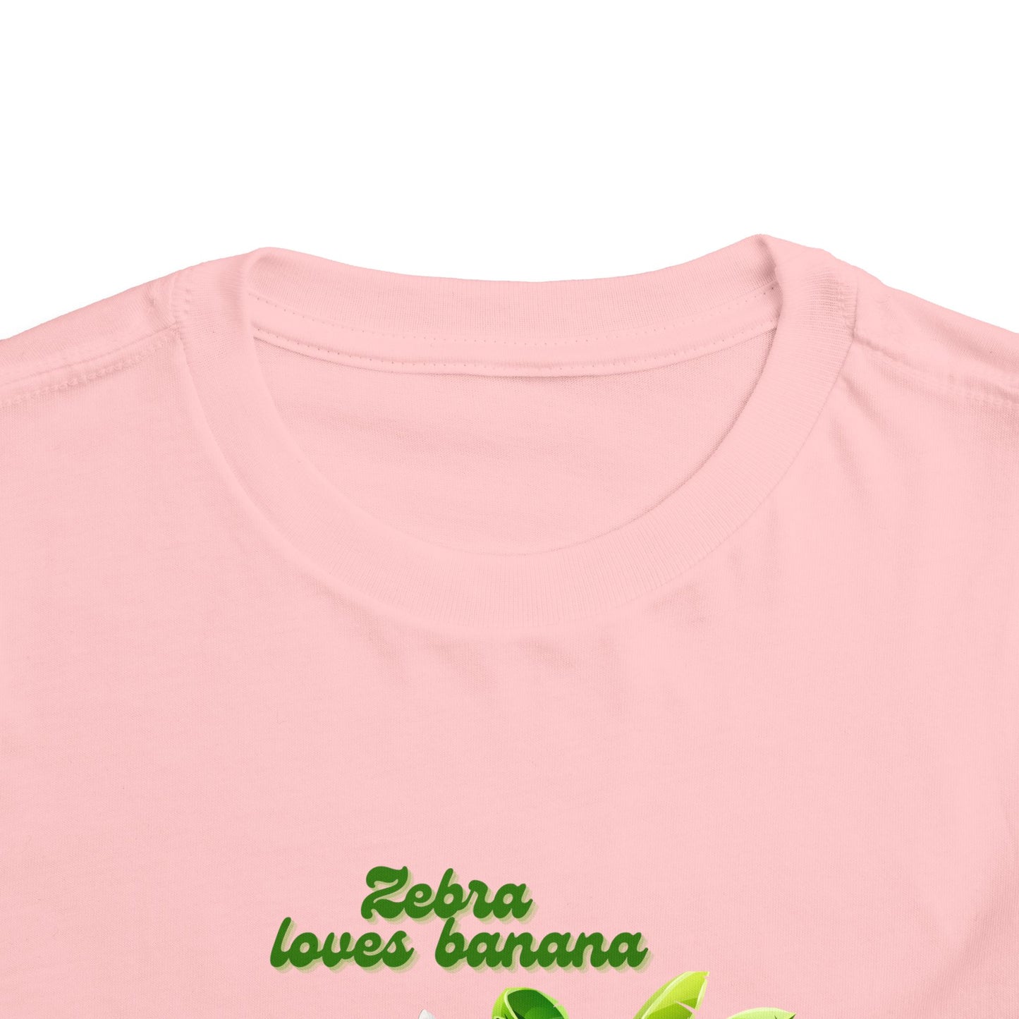 Cute Zebra Loves Bananas Toddler Tee, Kids Animal Birthday Gift, Playful Summer Wear, Fun Graphic T-Shirt, Adorable Toddler Apparel