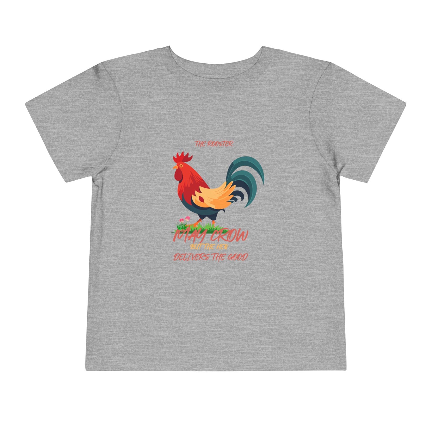 Colorful Rooster Toddler Tee - Perfect for Farm Lovers, Playdates, Birthday Gifts, Cute Casual Wear, Summer Outfits