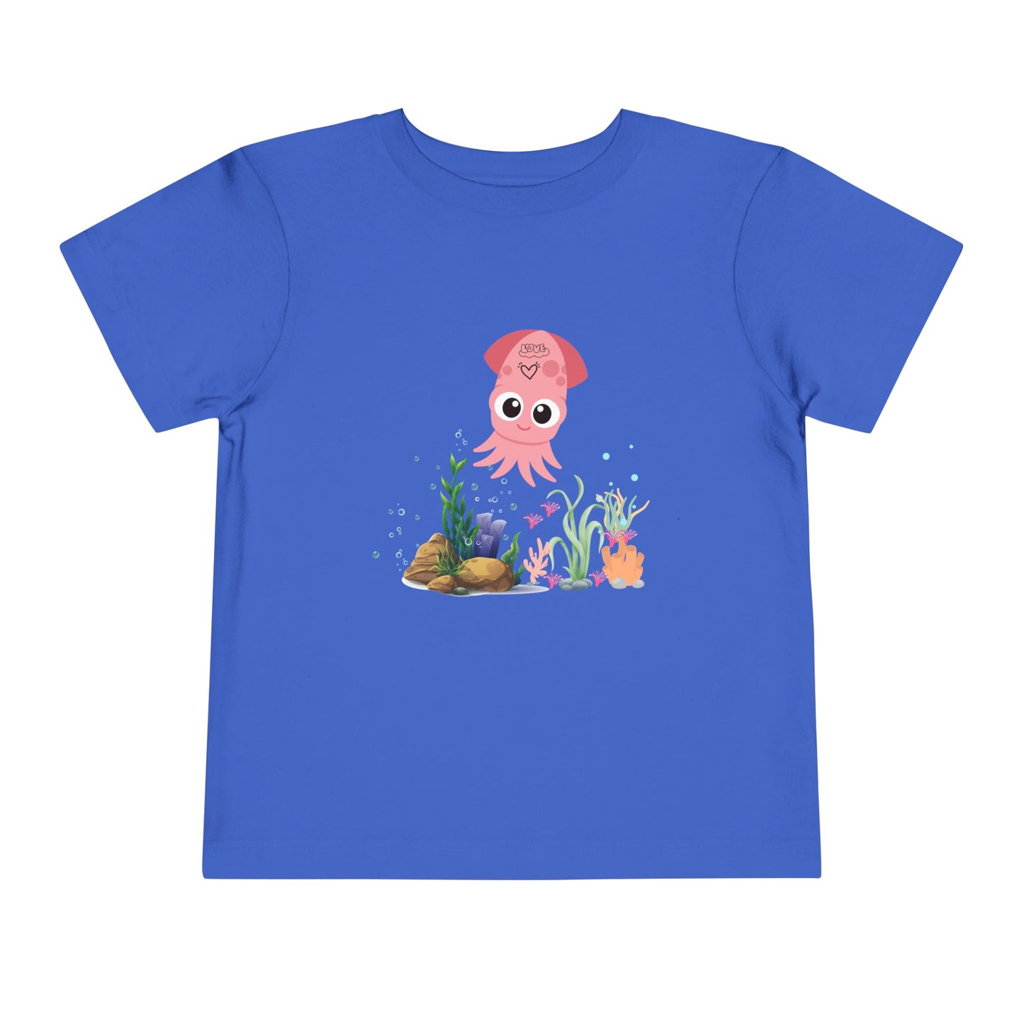 Adorable Pink Octopus Toddler Tee, Kids Beach Shirt, Summer Outfit, Birthday Gift, Animal Lover Top