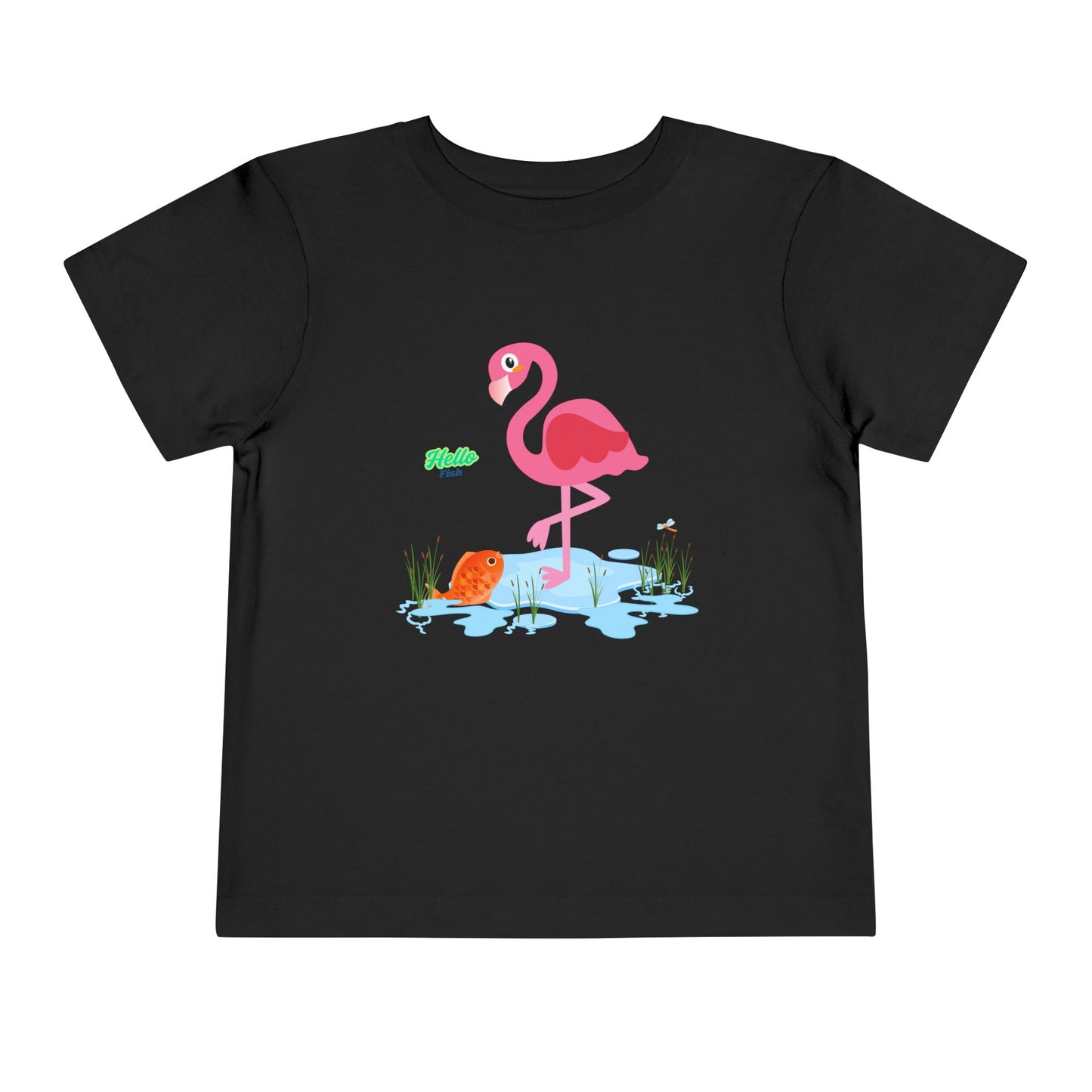 Whimsical Flamingo Toddler Tee - Fun Summer Kids Shirt, Playful Gift for Birthdays, Beach Days, Everyday Wear, Cute Summer Apparel