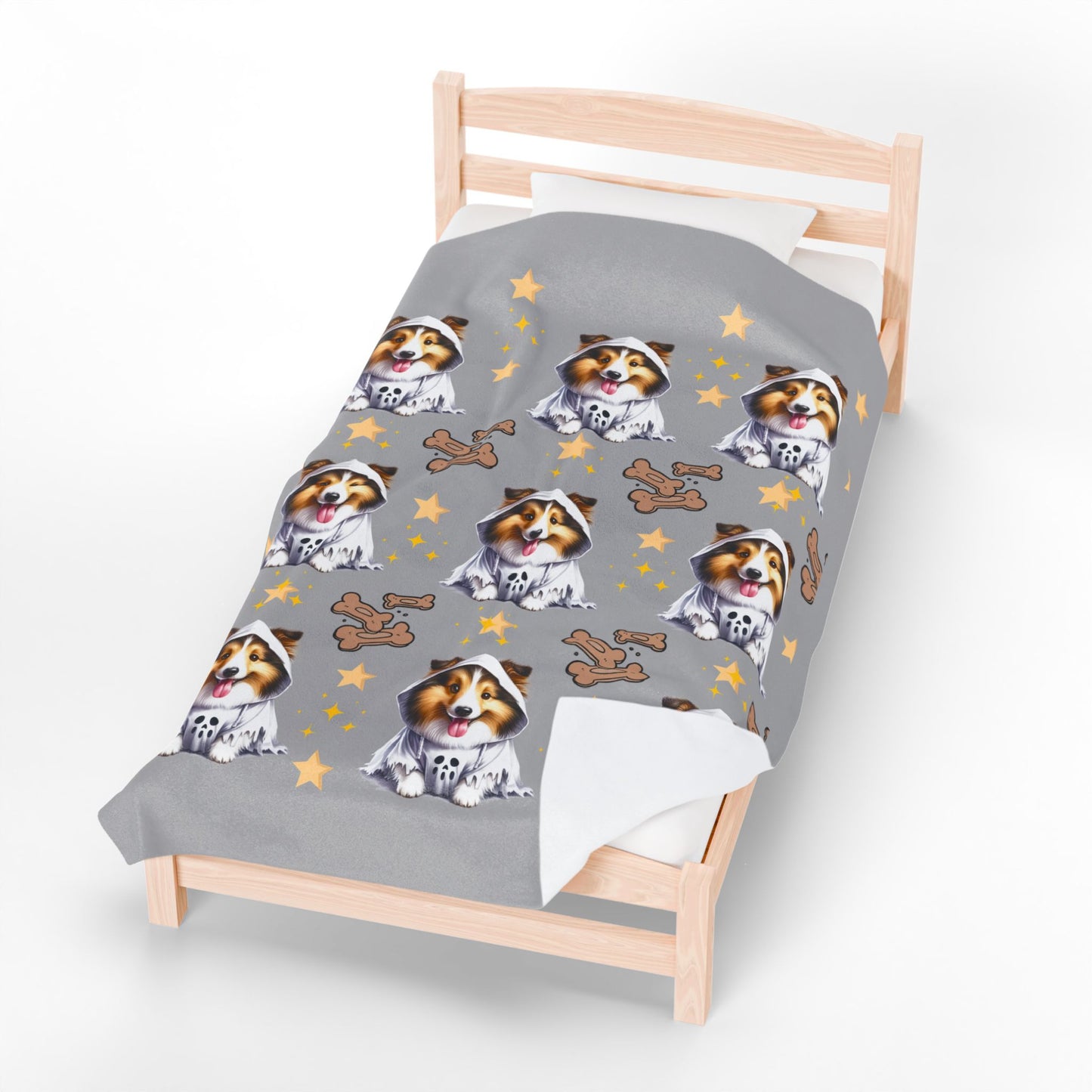Cozy Dog-Themed Velveteen Plush Blanket | Perfect for Pet Lovers, Home Decor, Gifts, Snuggling, Holidays