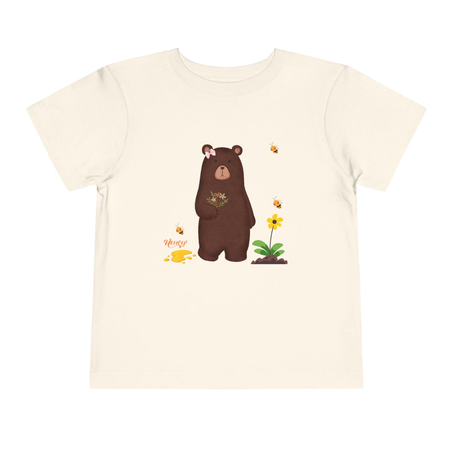 Adorable Bear Toddler Tee, Cute Animal Shirt, Gift for Kids, Birthday Party Outfit, Nature Lover's Apparel