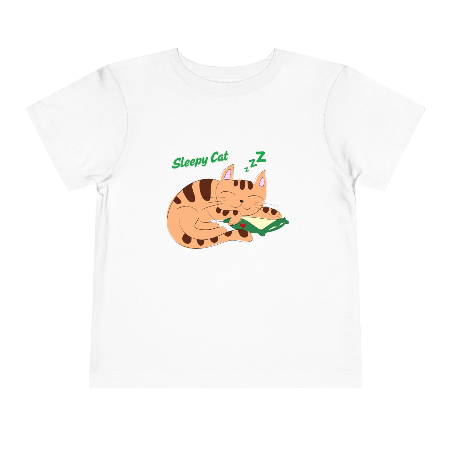 Sleepy Cat Toddler Tee, Cute Kids Shirt, Adorable Toddler Clothing, Cat Lover Gift, Baby Shower Present, Playful Everyday Wear
