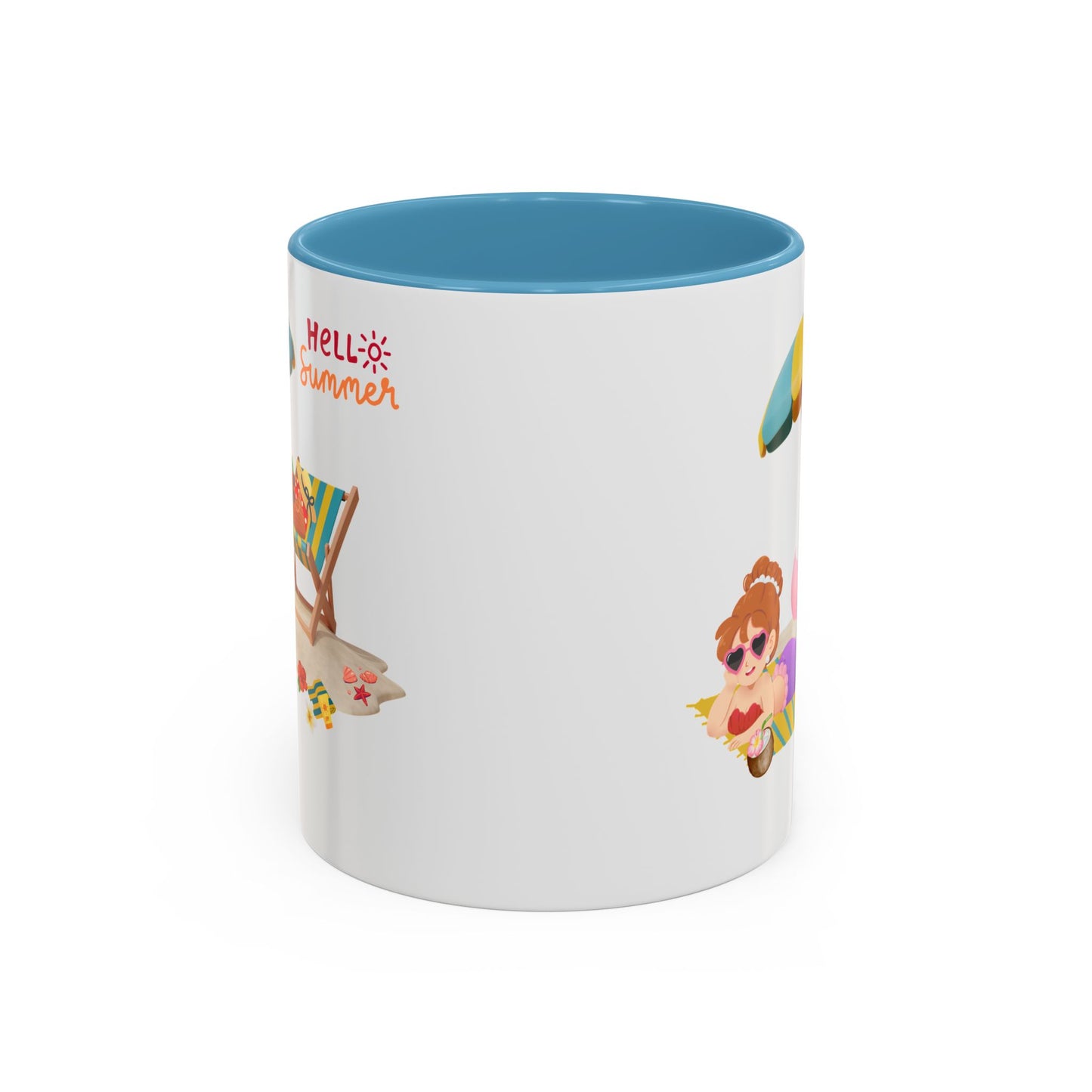 Mermaid lounging on a beach towel Coffee Mug