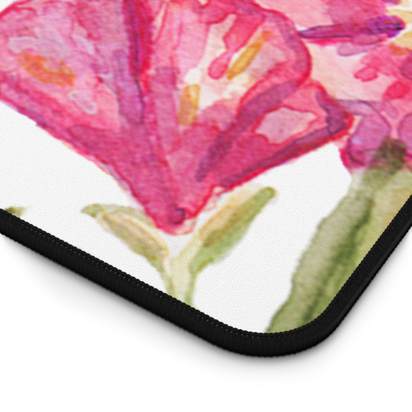 Personalized Floral Desk Mat - Custom Name Mouse Pad, Office Decor, Gift for Her, Stylish Workspace, Desk Accessories