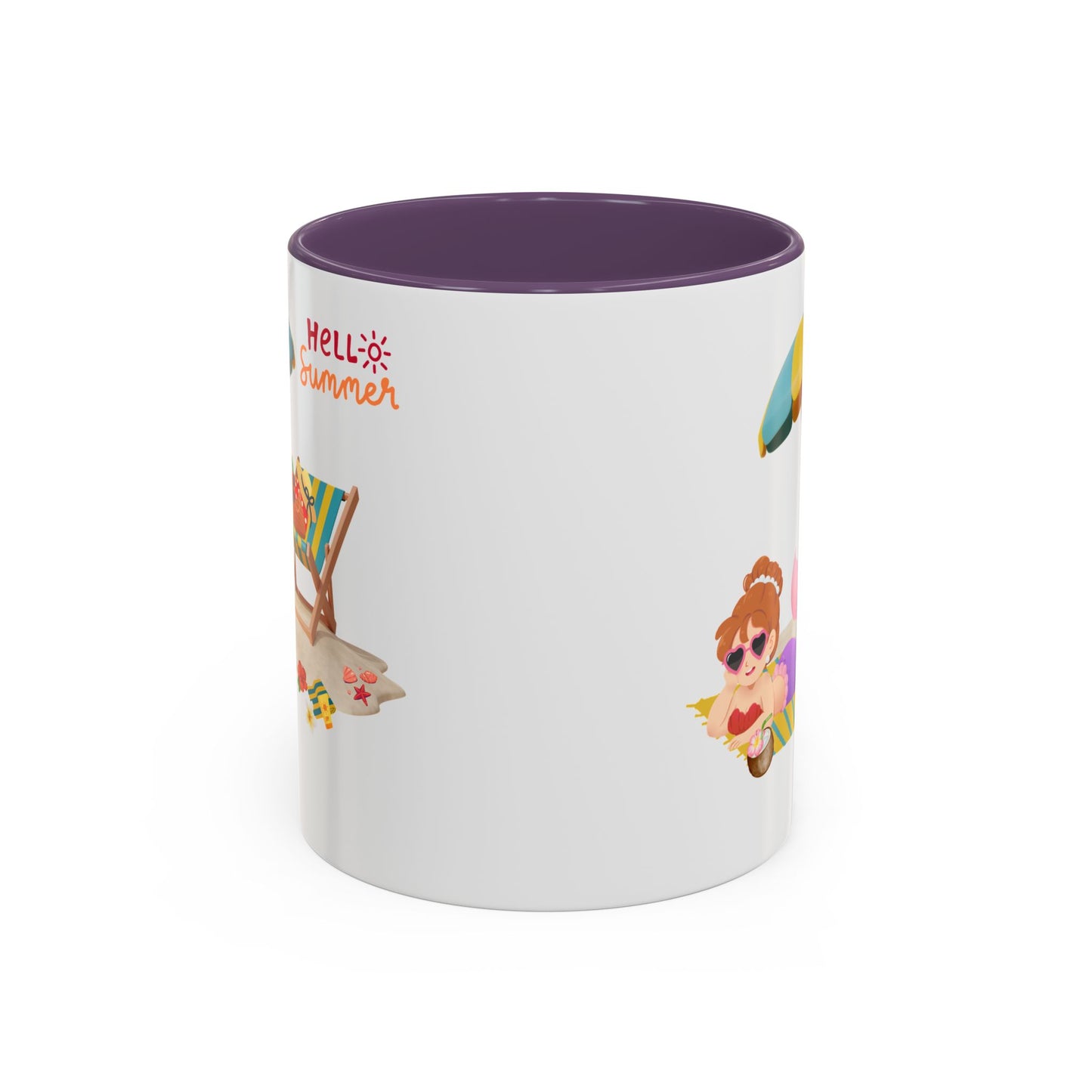 Mermaid lounging on a beach towel Coffee Mug