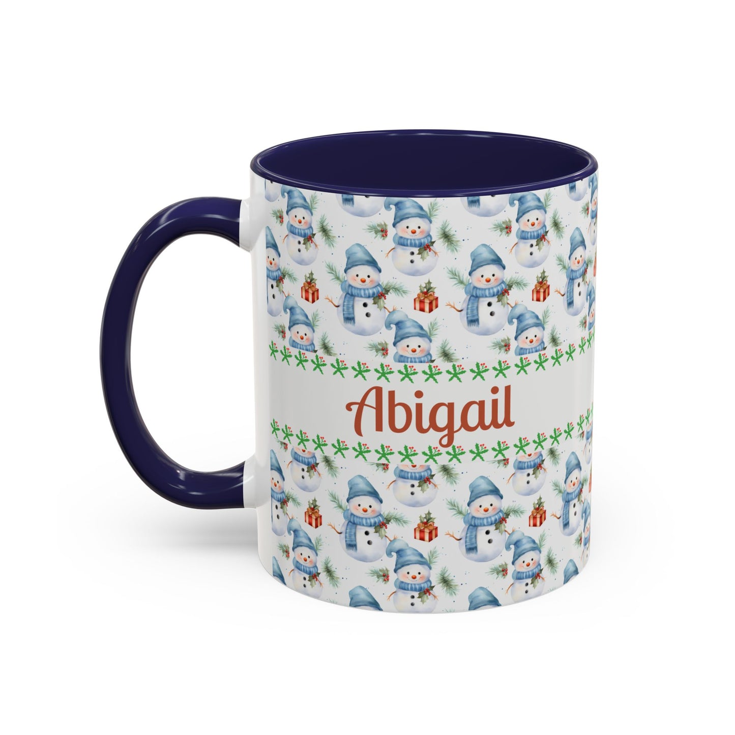 Festive Snowman Coffee Mug, Personalized Holiday Mug, Winter Decor, Gift for Her, Cute Coffee Cup