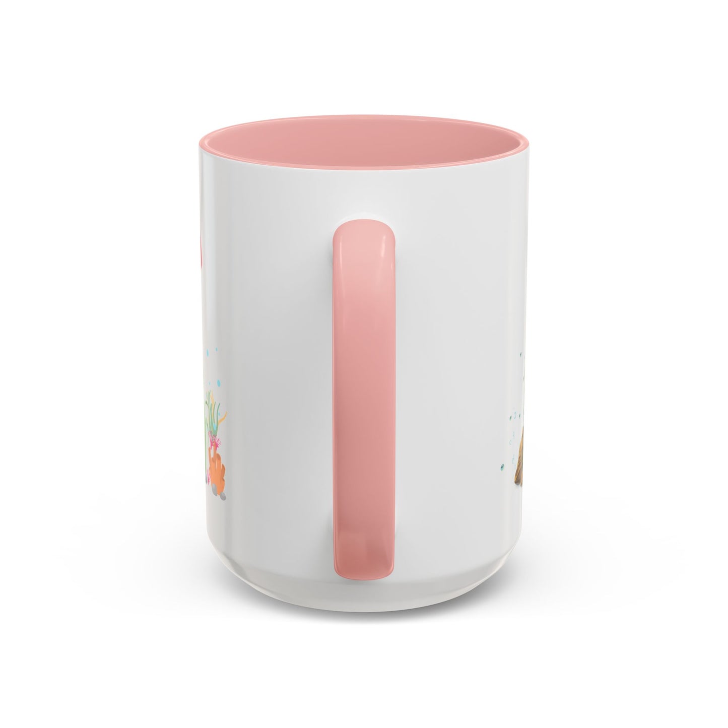 Pink squid cartoon with love Coffee Mug