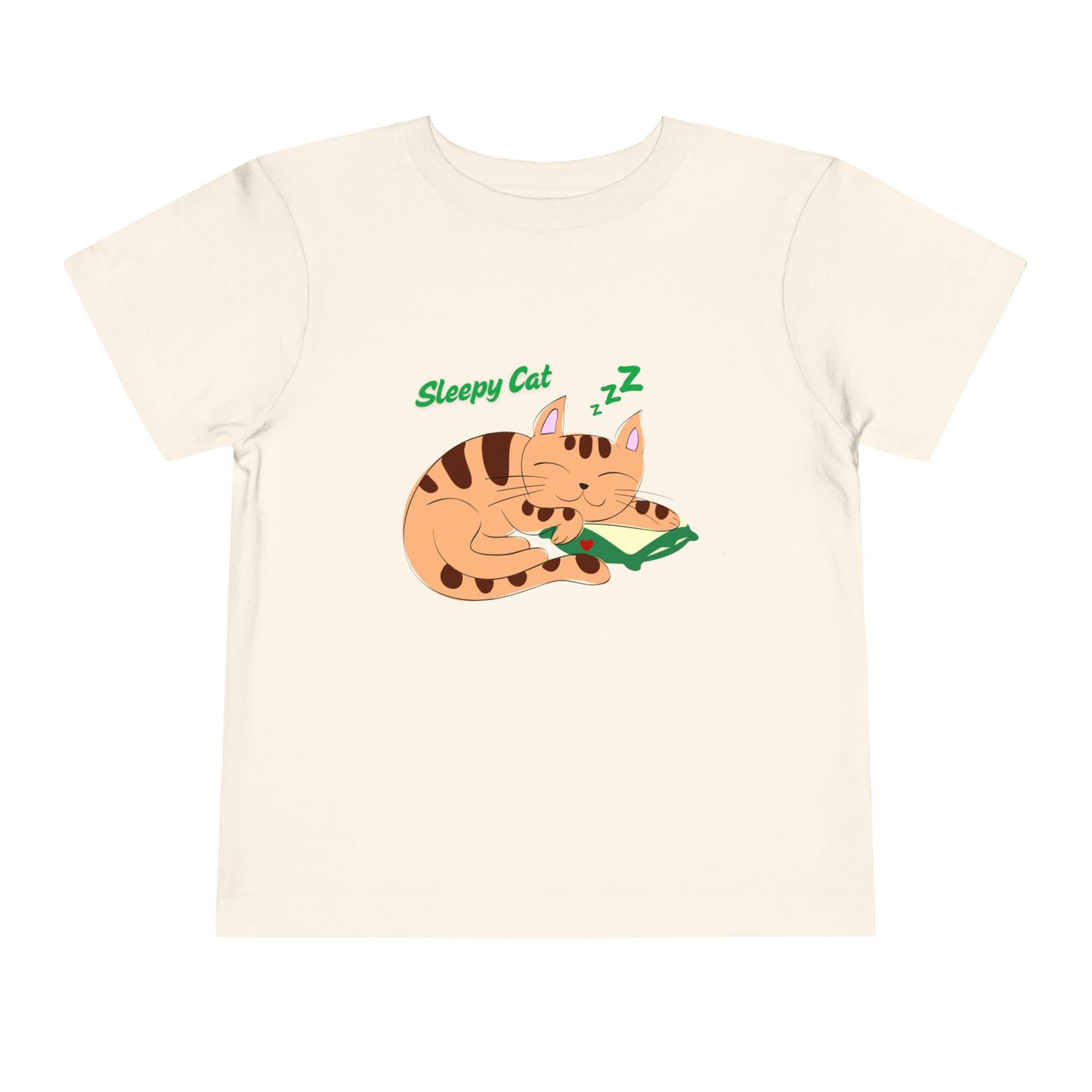 Sleepy Cat Toddler Tee, Cute Kids Shirt, Adorable Toddler Clothing, Cat Lover Gift, Baby Shower Present, Playful Everyday Wear